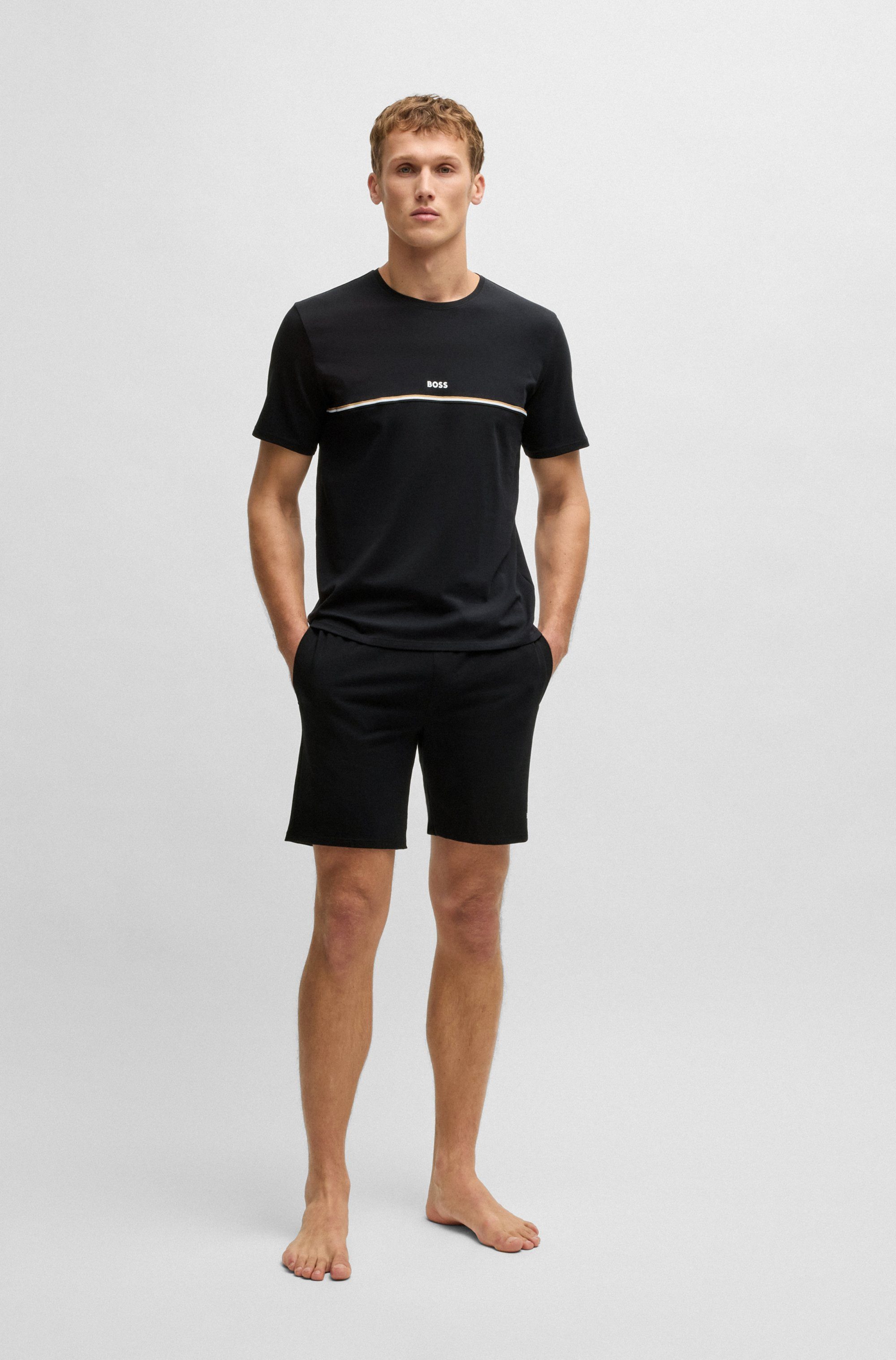 BOSS T-shirt Unique T-Shirt met boss logo-opdruk