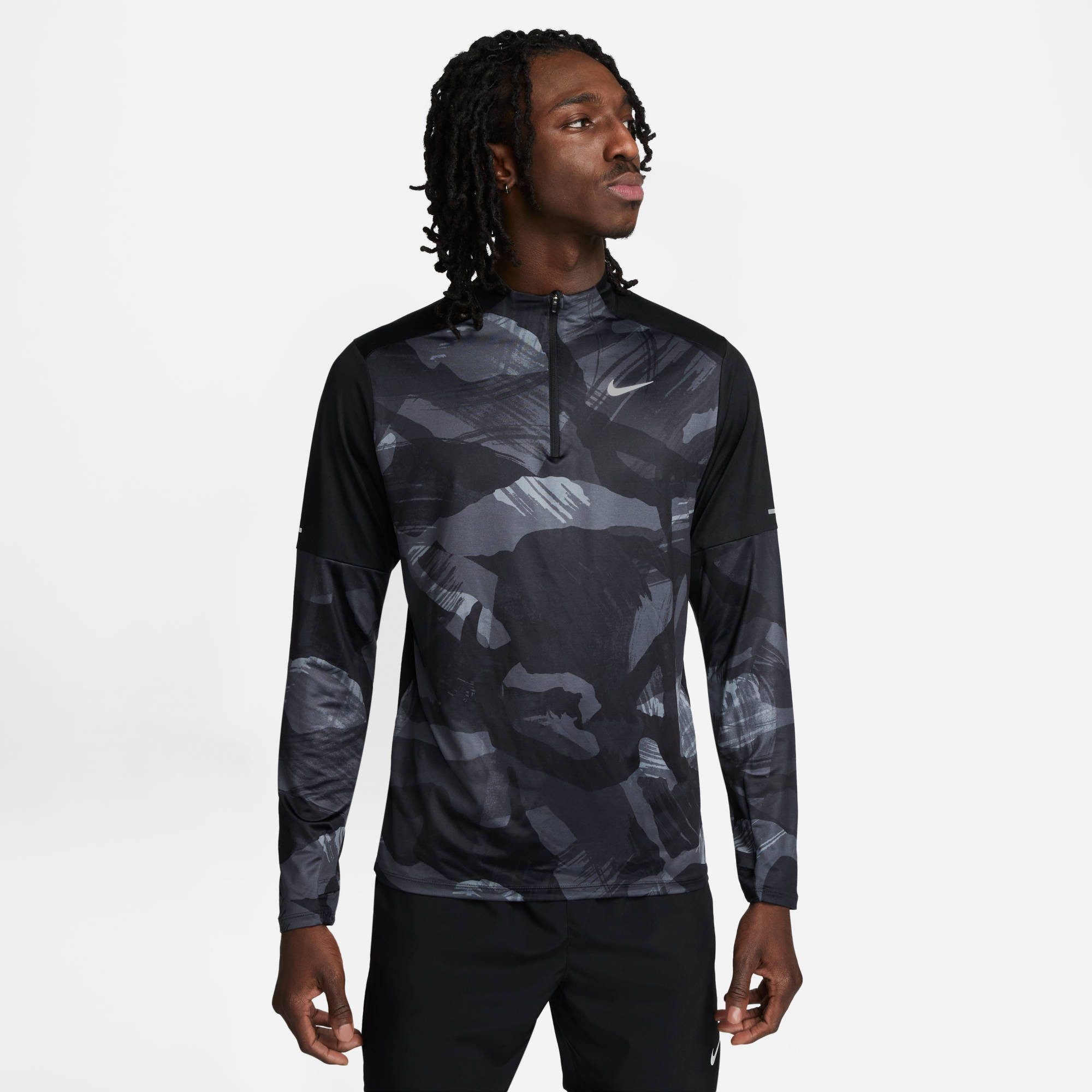 Nike Runningshirt M NK DF ELMNT CAMO TOP HZ