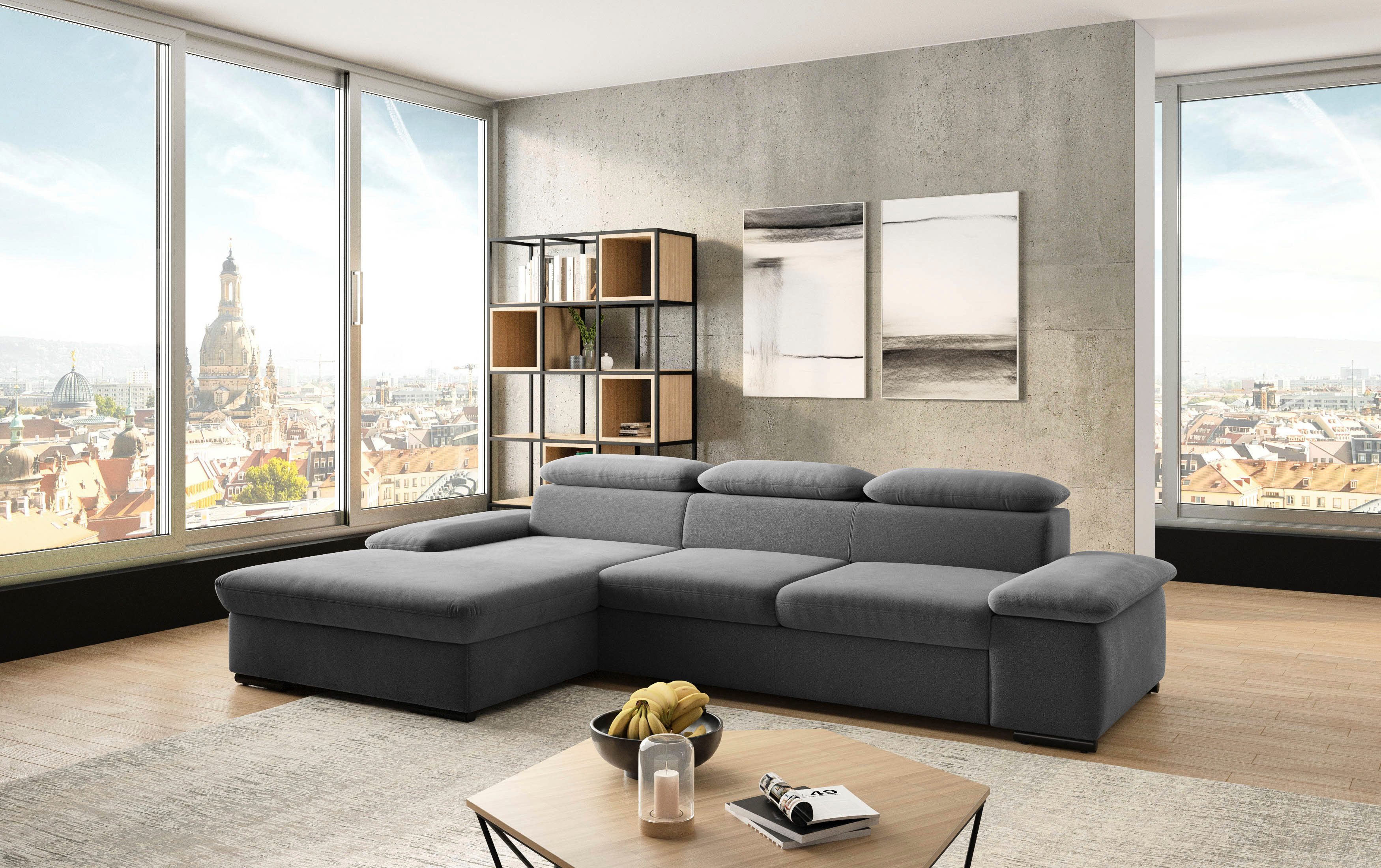 sit&more Hoekbank Alcudia L-vorm optioneel met slaapfunctie