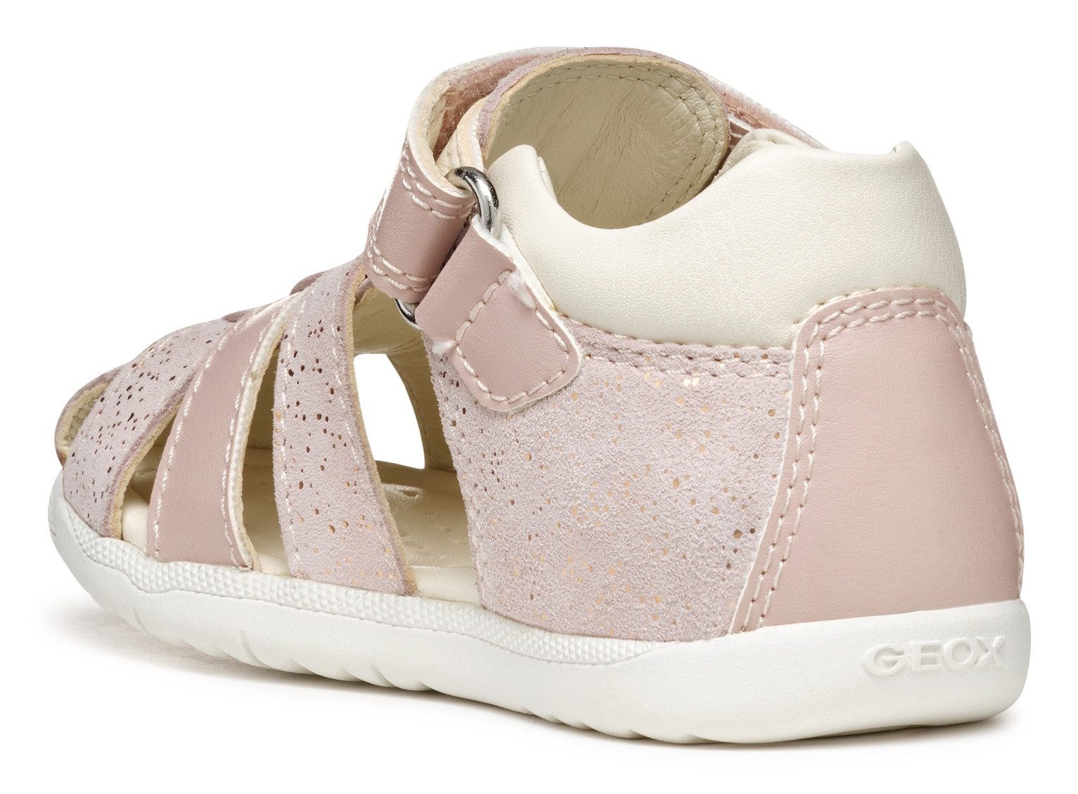 Geox Babyschoentjes B SANDAL MACCHIA GIR , glitter schoen, feest schoen, sandaal met glitter
