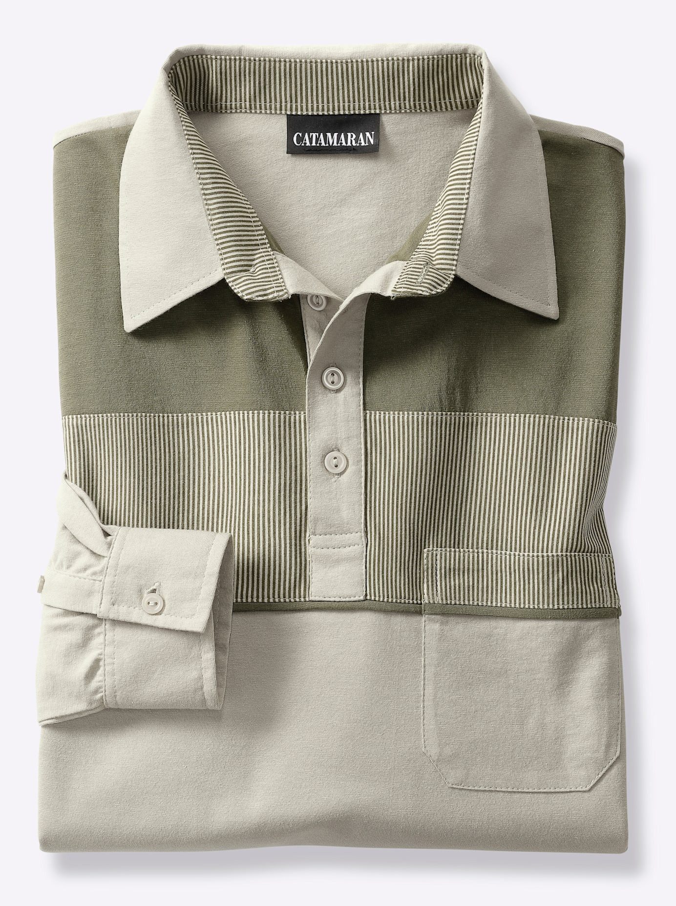 Catamaran Poloshirt met lange mouwen (1-delig)