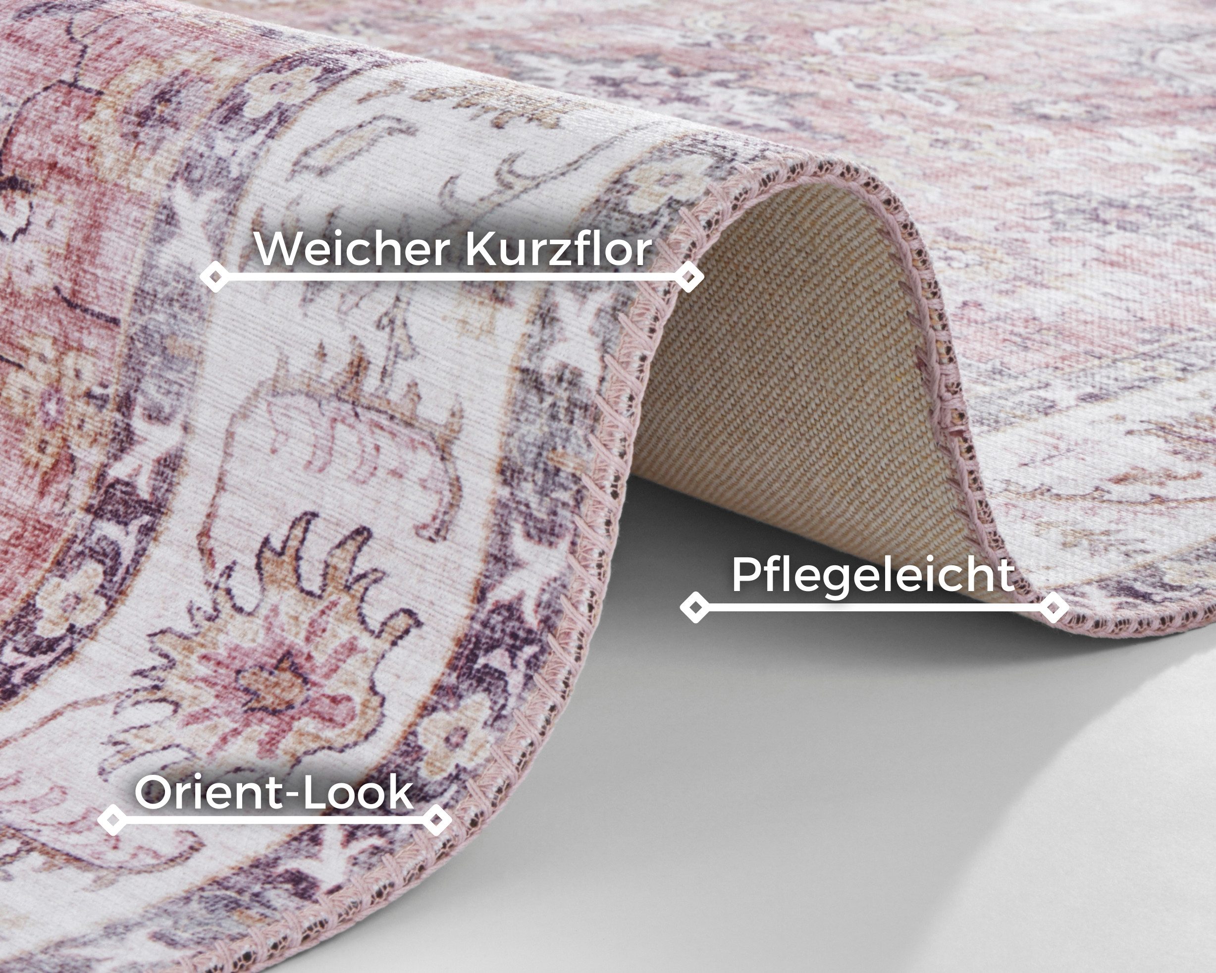 NORTHRUGS Vloerkleed Vivana Oosters, loper, vintage, woonkamer, slaapkamer, eetkamer