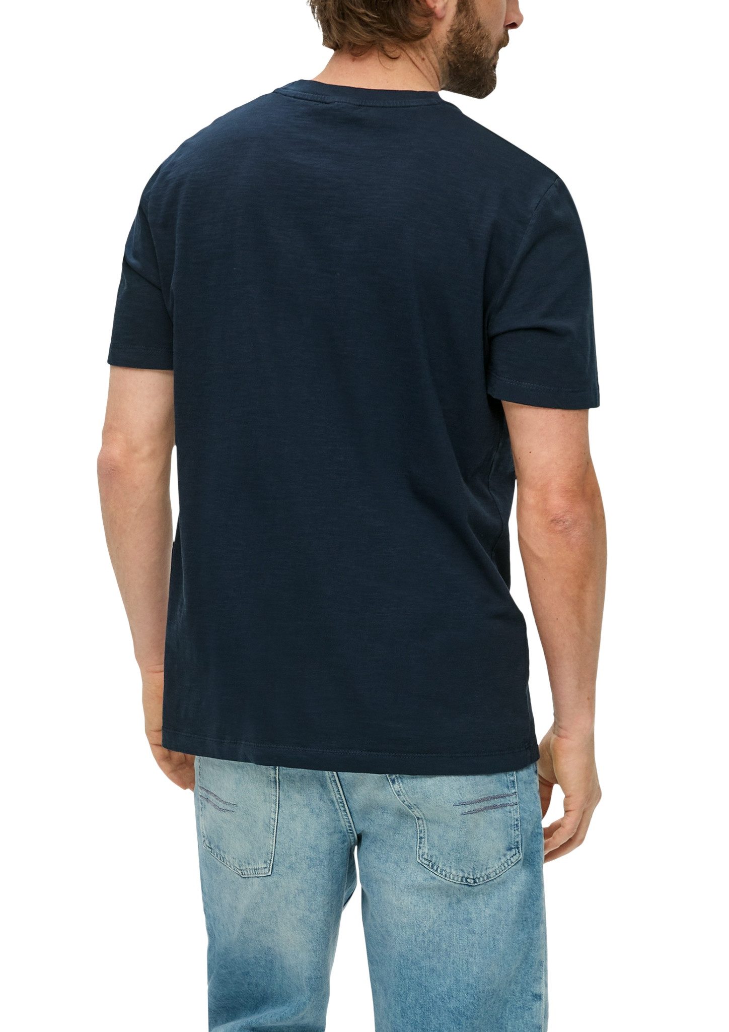 s.Oliver T-shirt in gemêleerde look