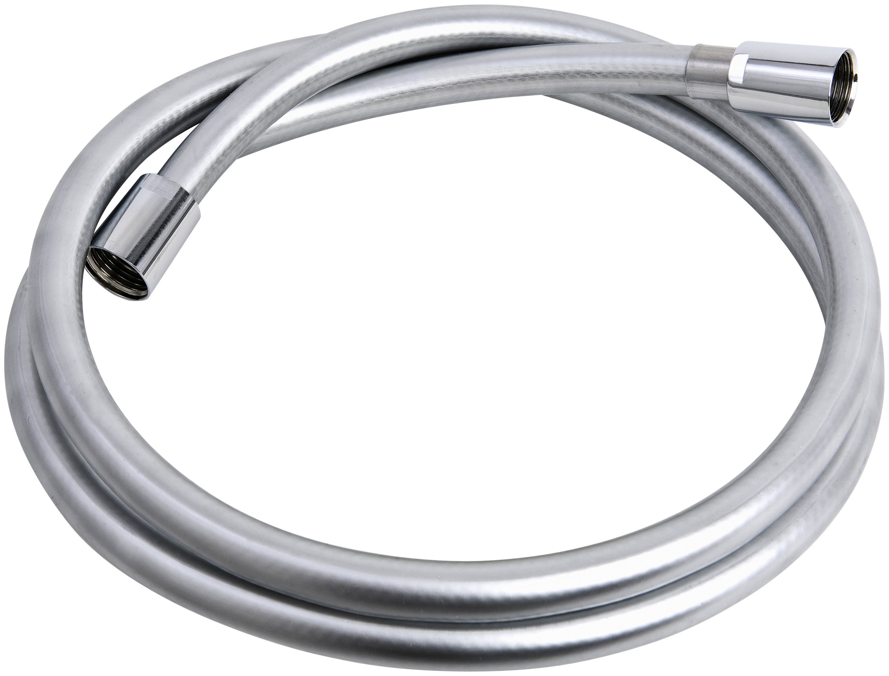 ADOB Doucheslang Flex Premium Schroefaansluitingen van messing verchroomd douchen maat 1,6 m zilver