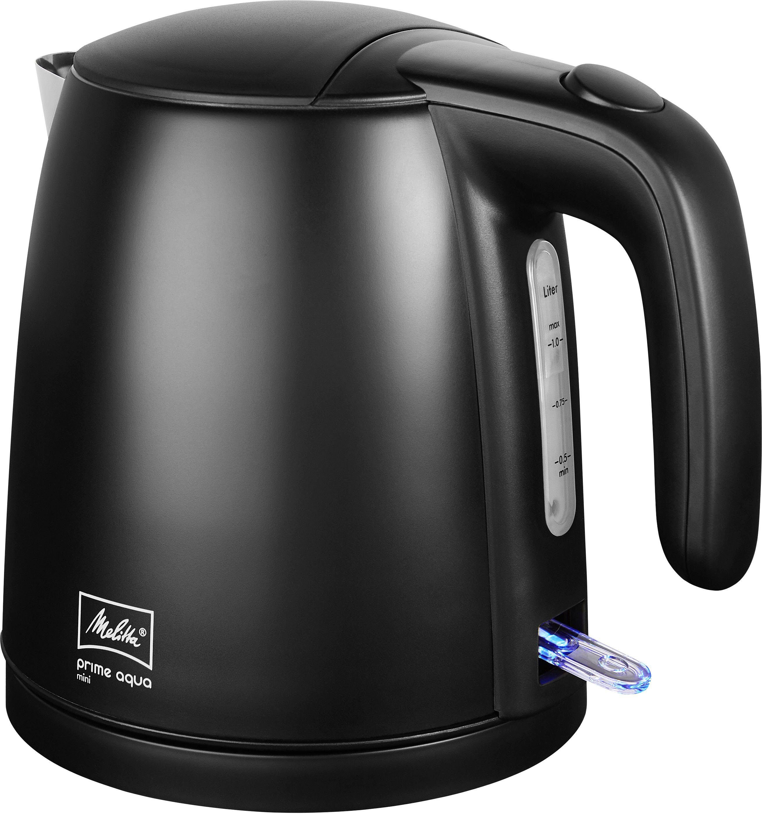 Melitta Waterkoker Prime Aqua Mini Black Edition, 1,0 l