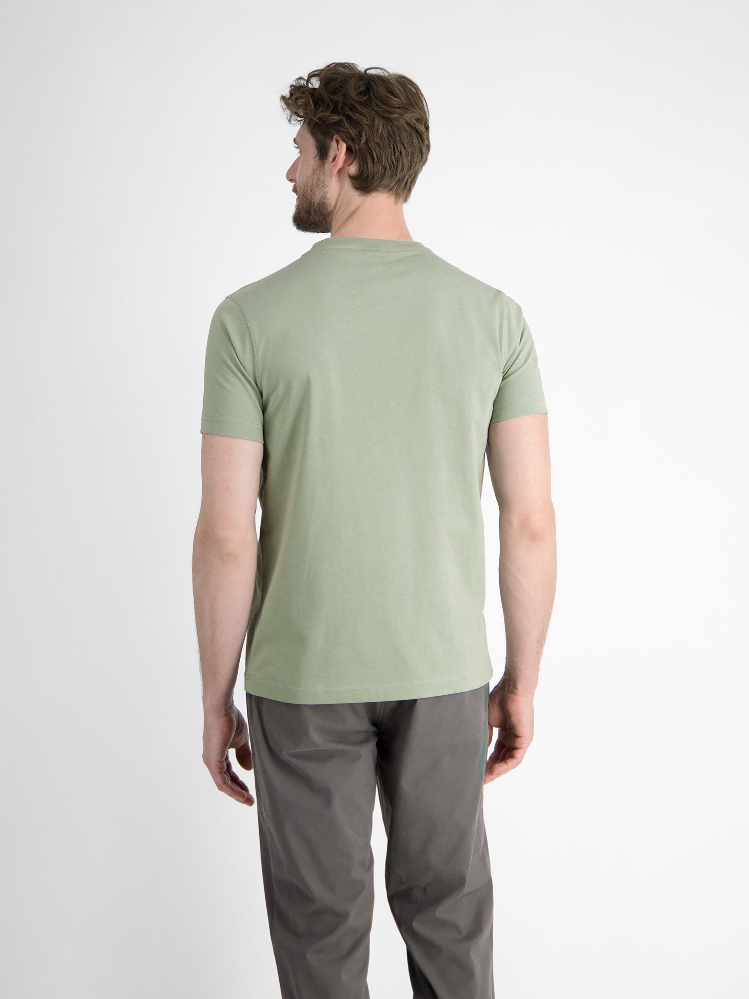 Lerros T-shirt LERROS heren T-shirt met borst-print