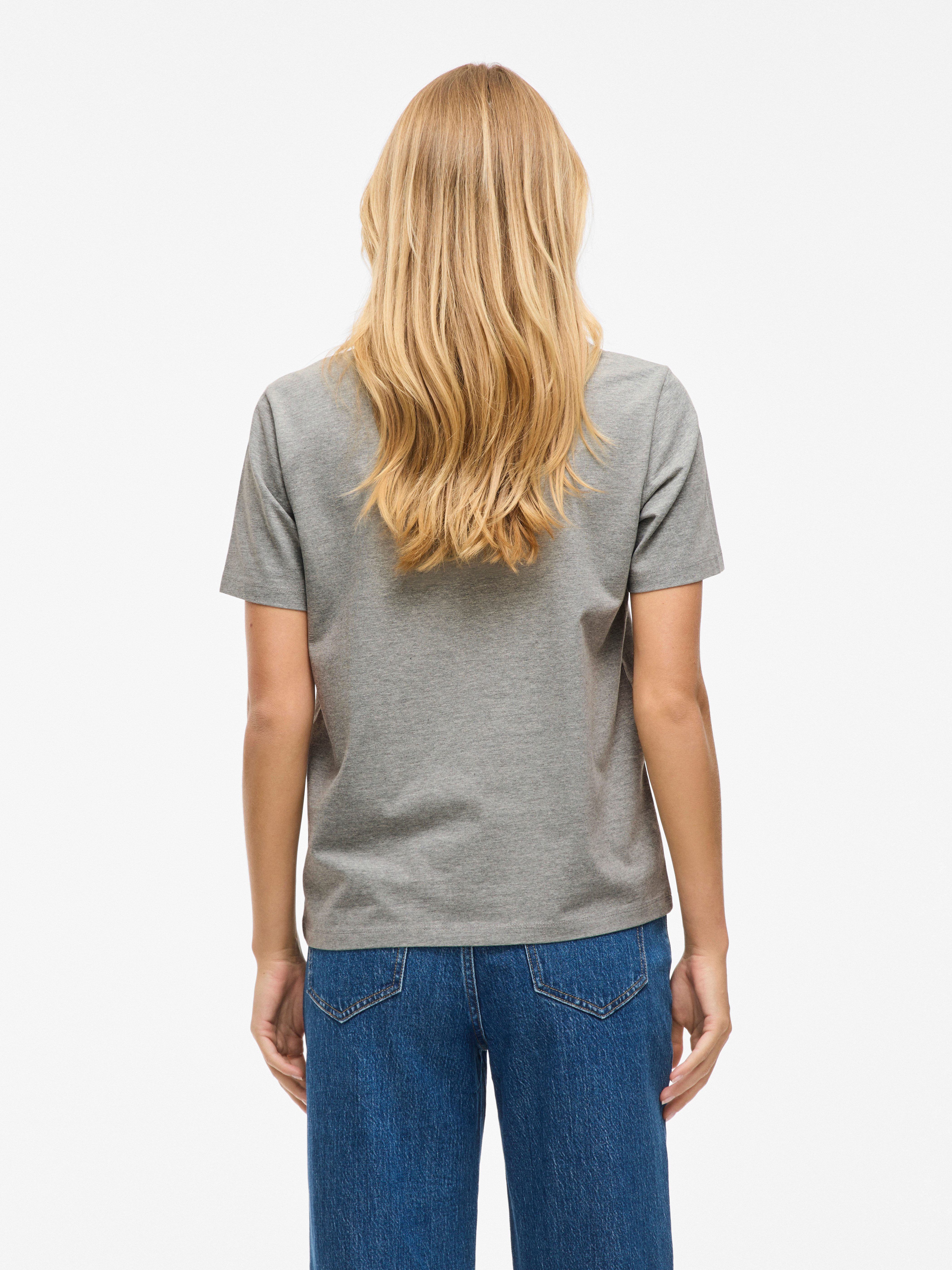 Vila Shirt met korte mouwen VINORA S/S T-SHIRT - NOOS