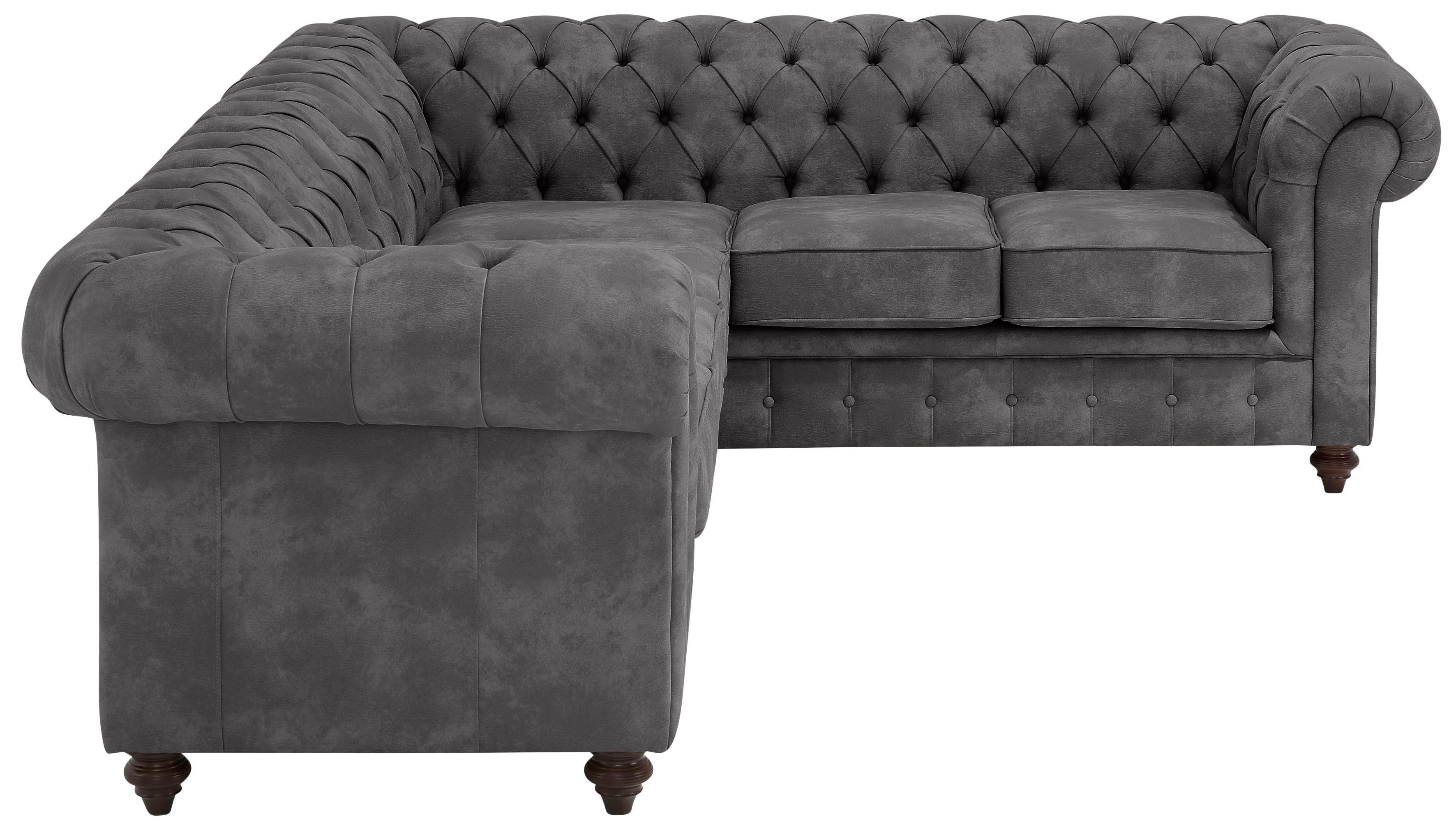 Premium collection by Home affaire Chesterfield-bank CHESTERFIELD met knoopsluiting, ook in leer