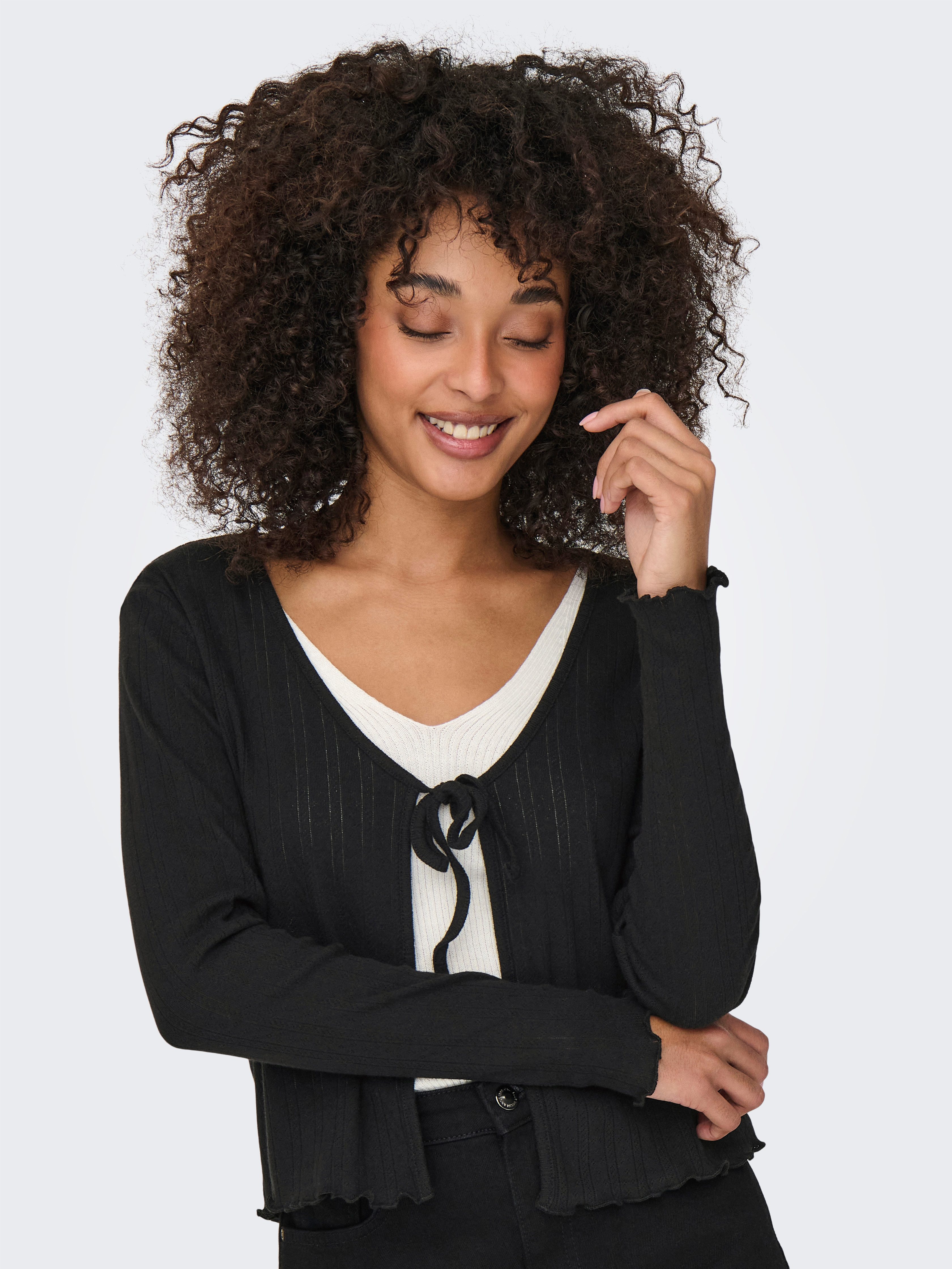 Only Vest ONLCARLOTTA L/S STRING CARDIGAN JRS