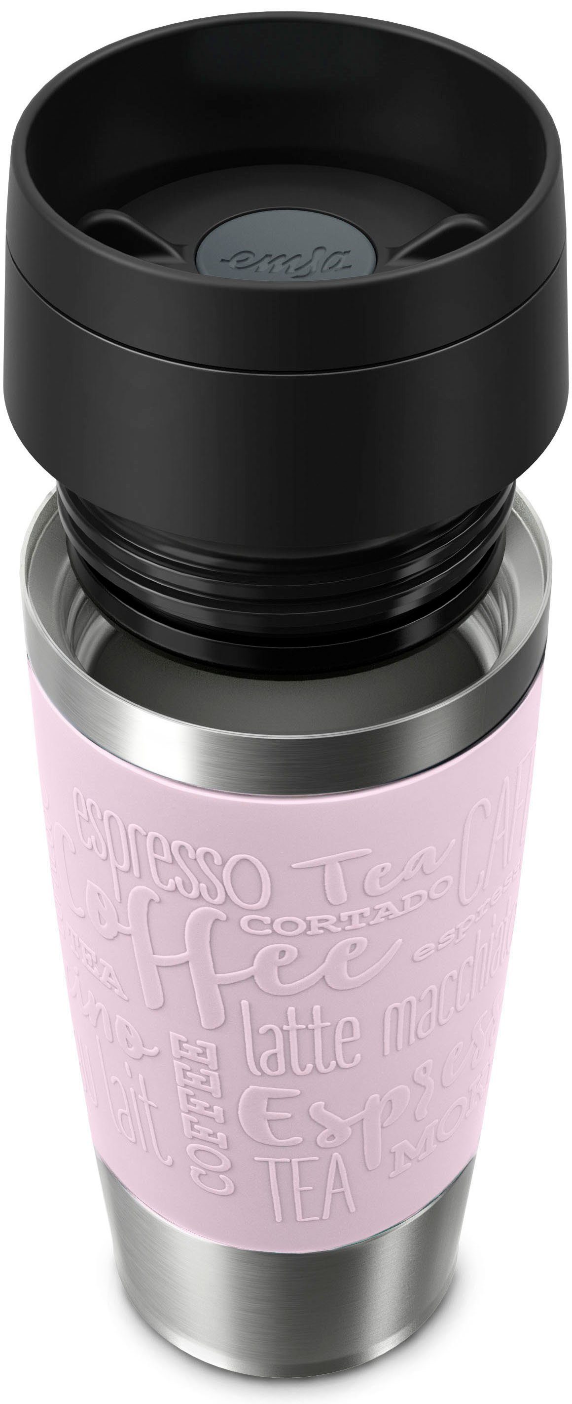 Emsa Thermosbeker Travel Mug Classic, met 360° drinkopening 4u heet, 8u koud - 360 ml / 6u heet, 12u koud - 500 ml, 100% dicht