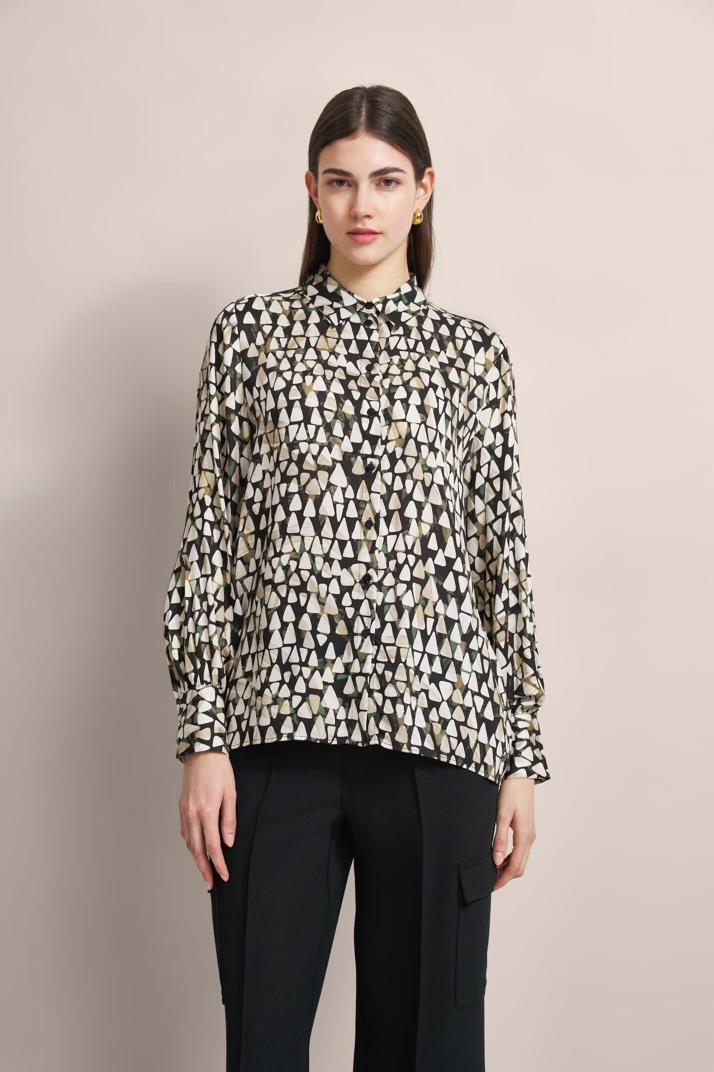 Bugatti Blouse met lange mouwen met grafische print