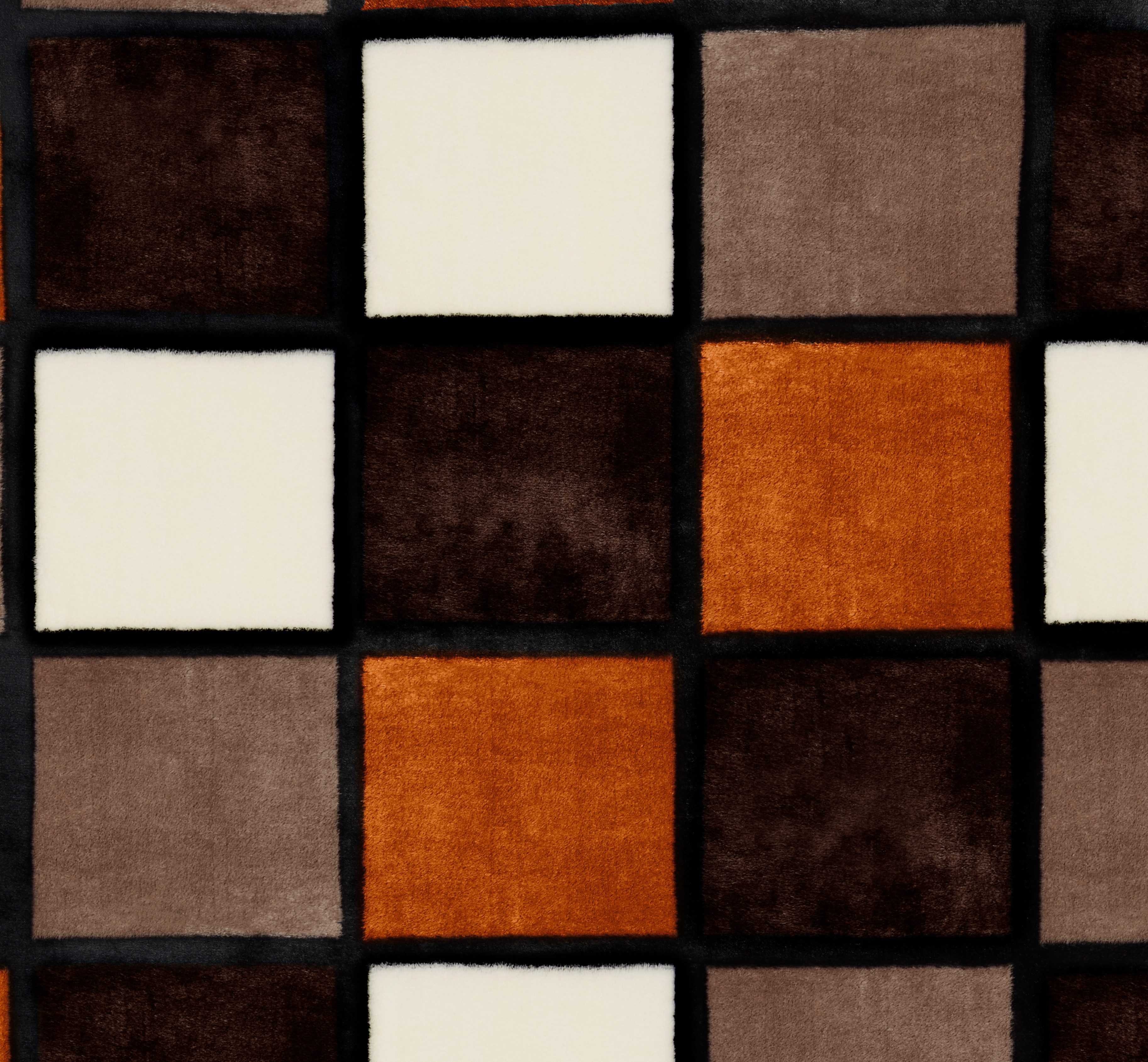 Gözze Deken Antigua met moderne ruit, knuffeldeken, 150x200 cm