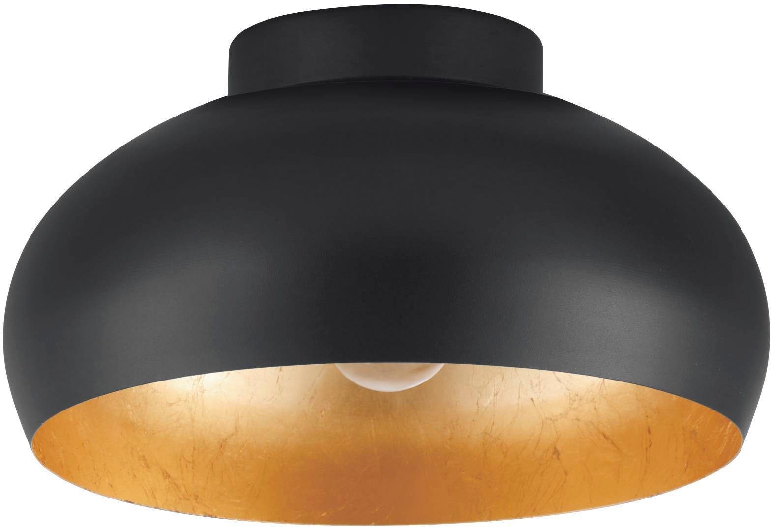 EGLO Plafondlamp MOGANO 2 Plafondlamp, van metaal in zwart en goud, E27, dimbaar, Ø 28 cm (1 stuk)