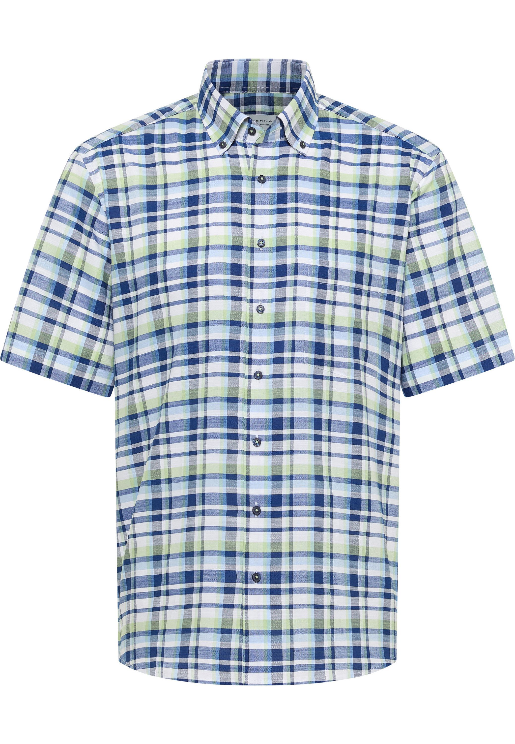 Eterna Overhemd met korte mouwen MODERN FIT EASY IRON (gemakkelijk te strijken)