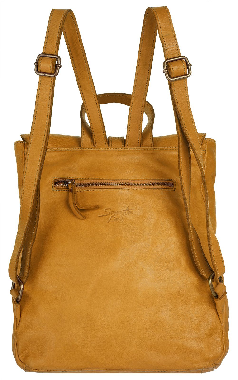 Samantha Look Rugzak echt leer, made in italy