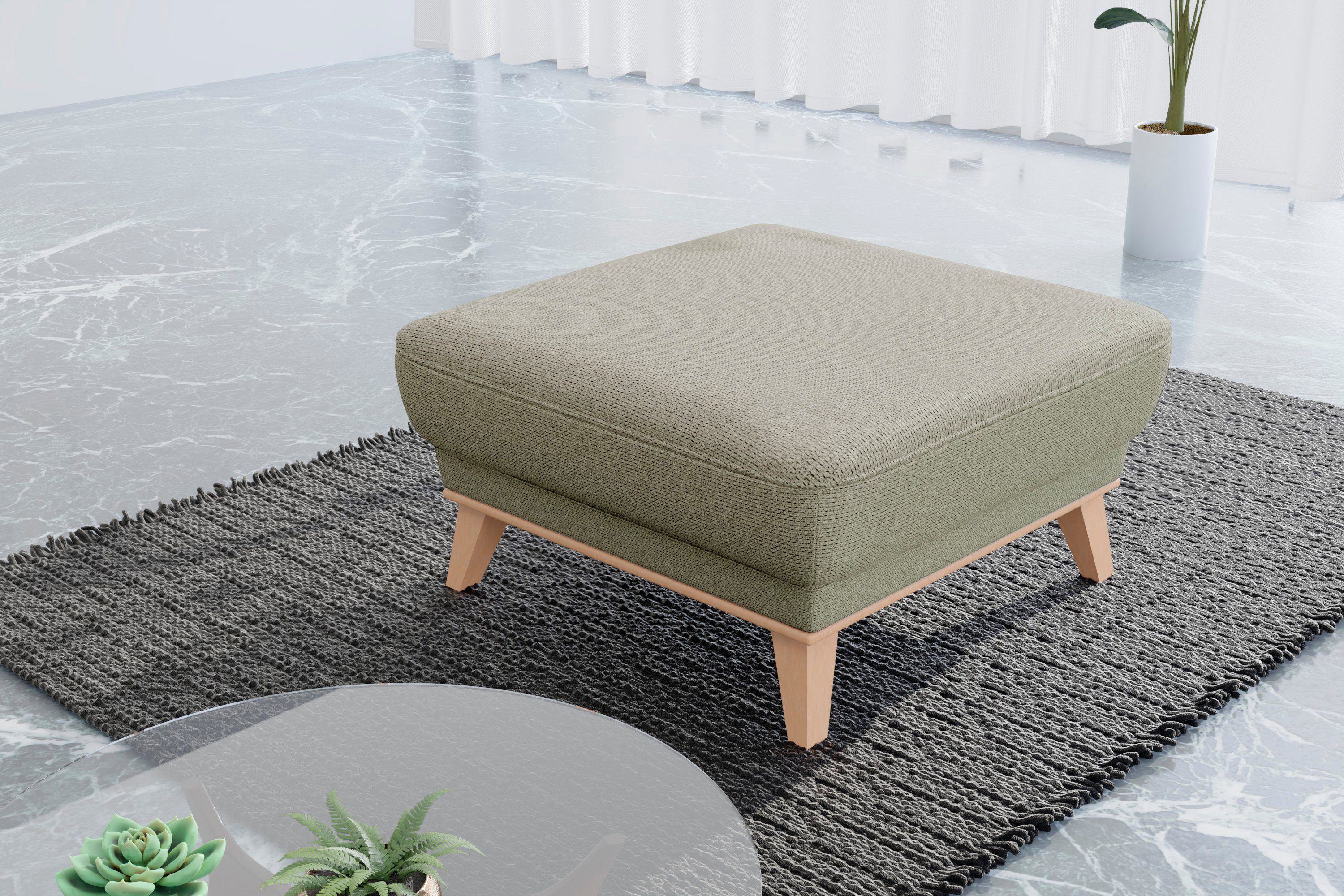 sit&more Hocker Lavida Met elegante houten lijst hockers groen