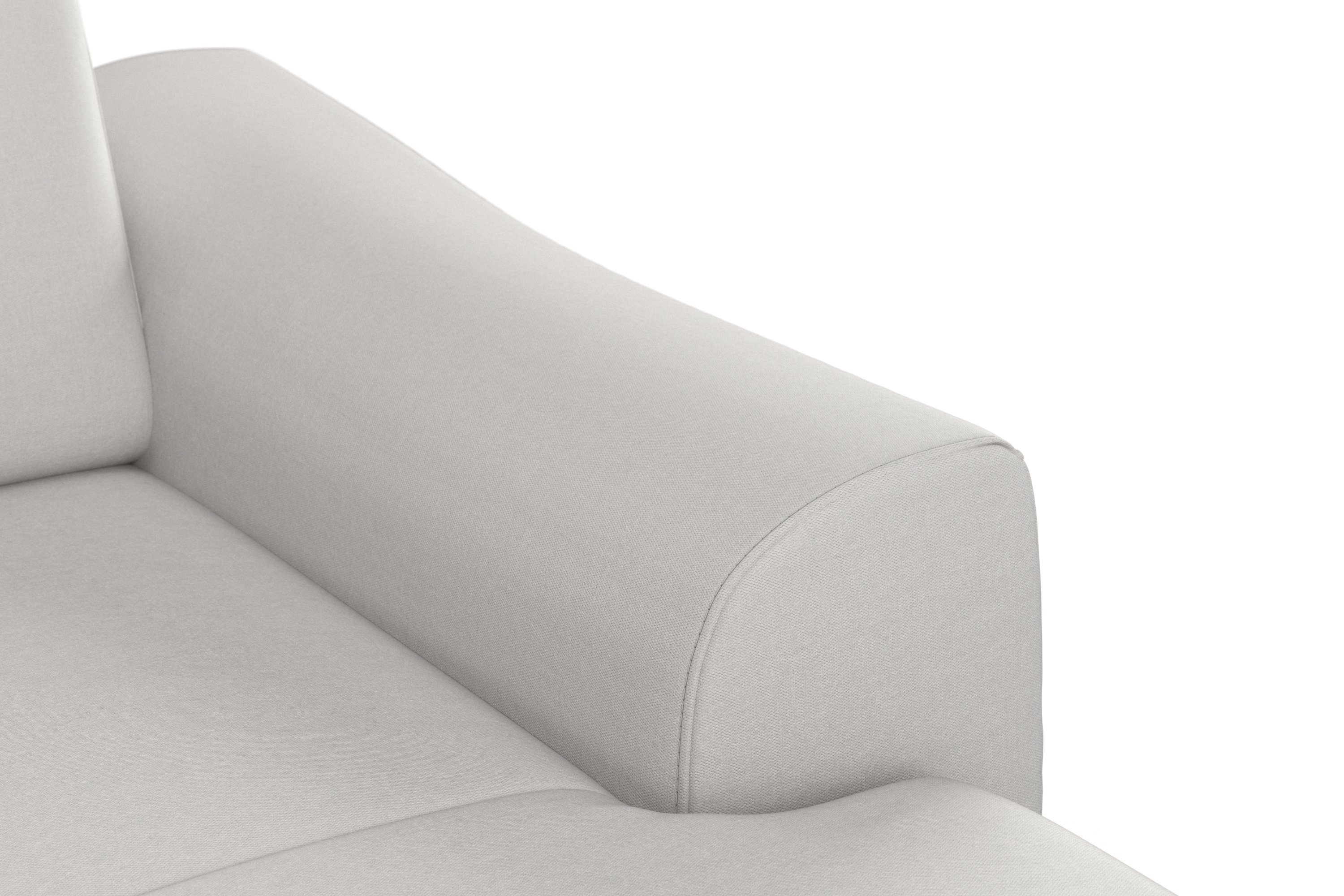 sit&more Zithoek Dundee U-vorm met binnenvering en massief houten poten, naar keuze met verstelbare hoofdsteun