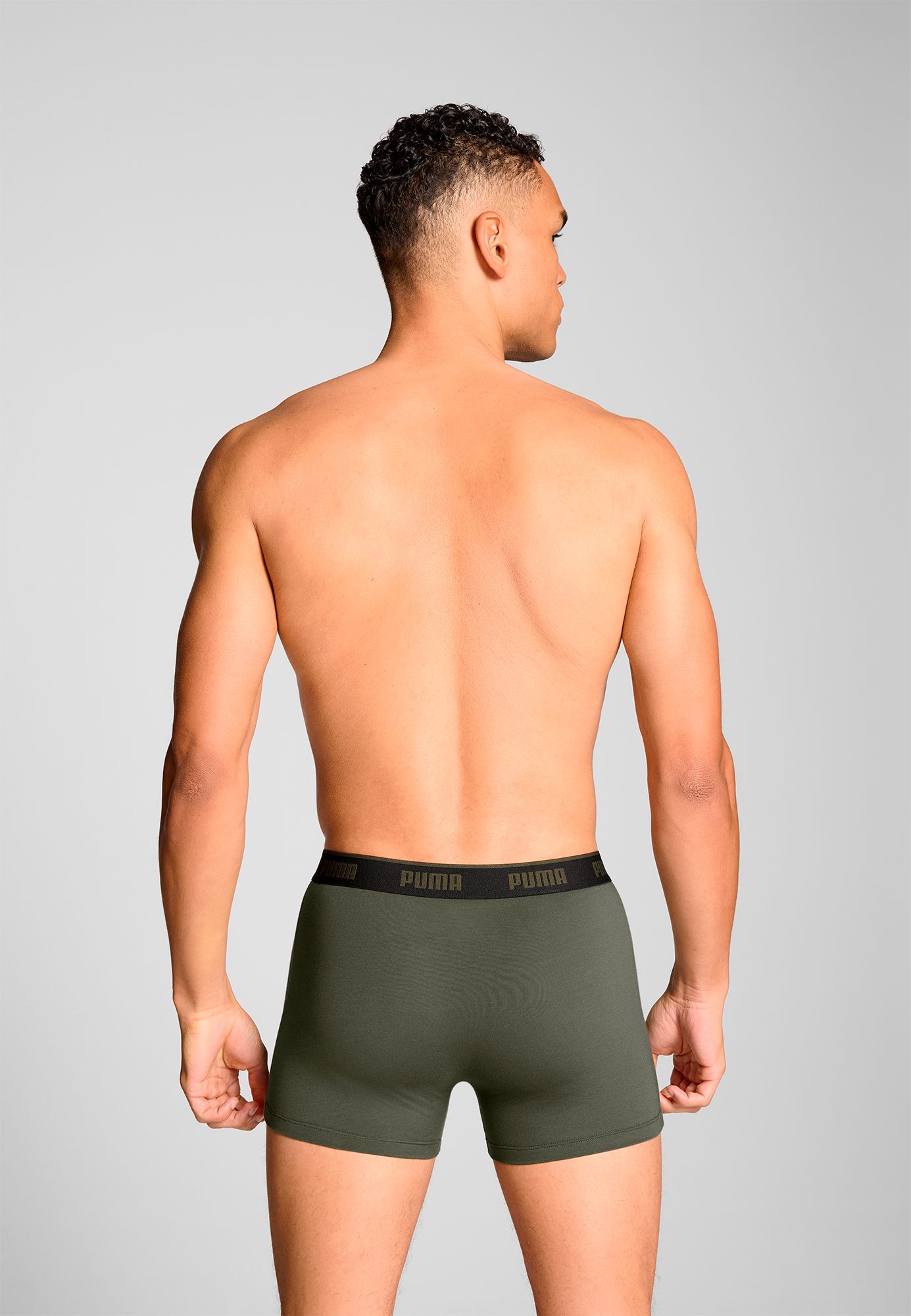 PUMA Boxershort PUMA MEN EVERYDAY BASIC BOXERS 3P Comfortabele elastische logotailleband (Set van 3)