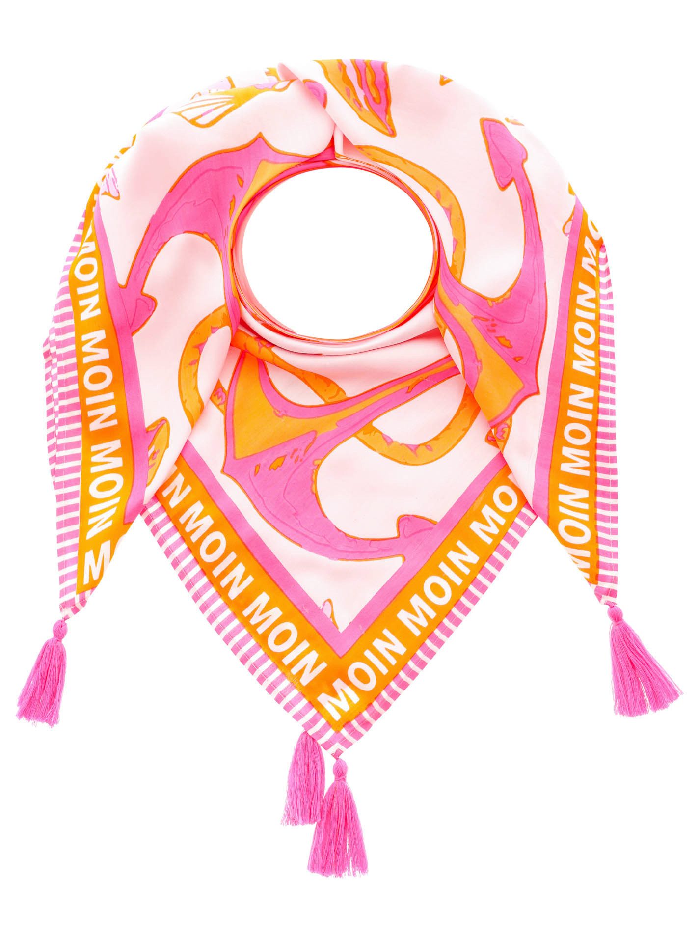 Zwillingsherz Modieus sjaaltje "Ocean" dames sjaals roze