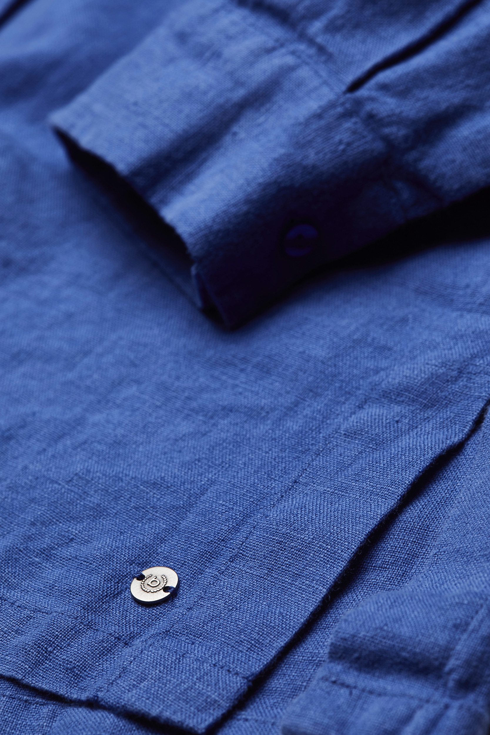Bugatti Blouse met lange mouwen met verborgen knoopsluiting
