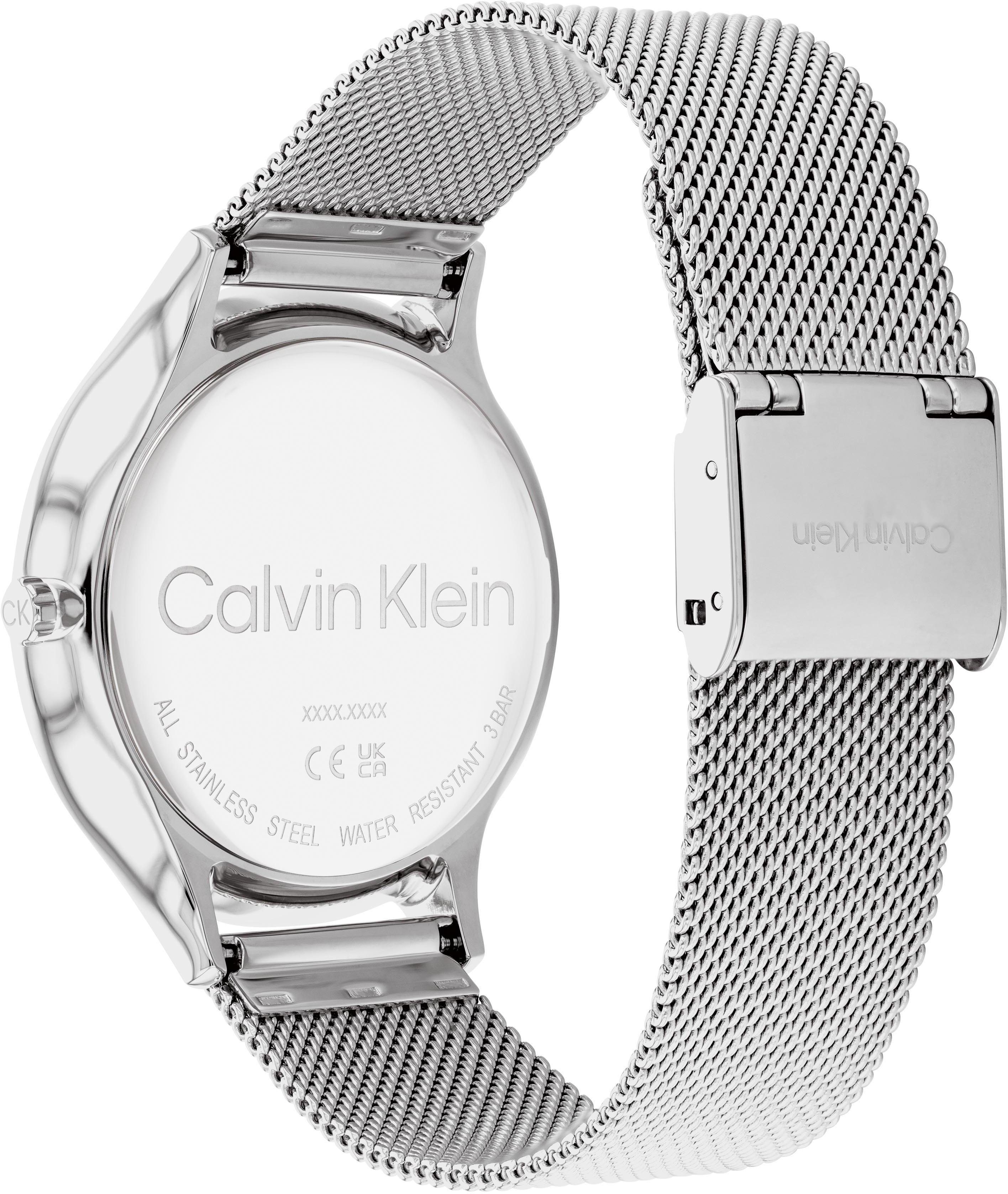 Calvin Klein Kwartshorloge TIMELESS 2H Polshorloge, dameshorloge, mineraalglas, roestvrijstalen armband