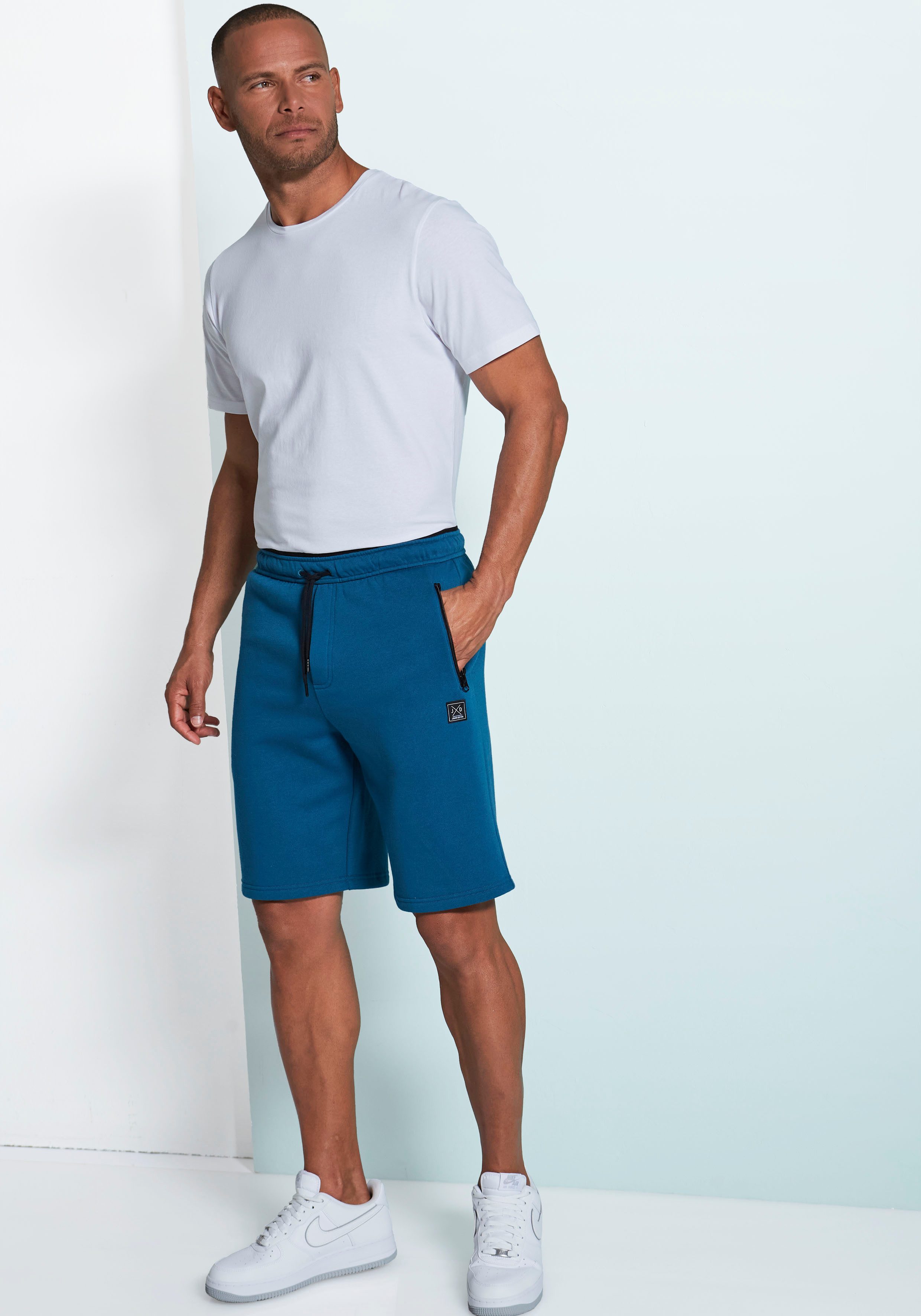 John Devin Sweatshort , zijzakken met zwarte rits