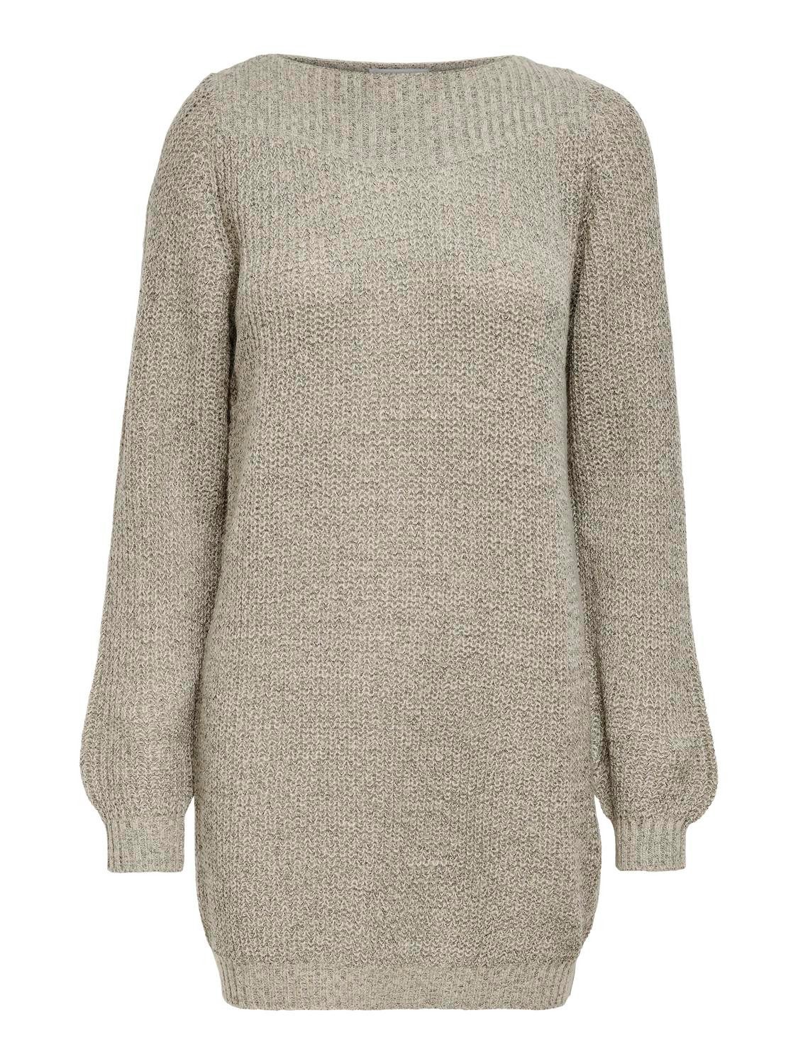 JDY Mini-jurk JDYWHITNEY MEGAN L/S BOAT DRESS KNT NOOS
