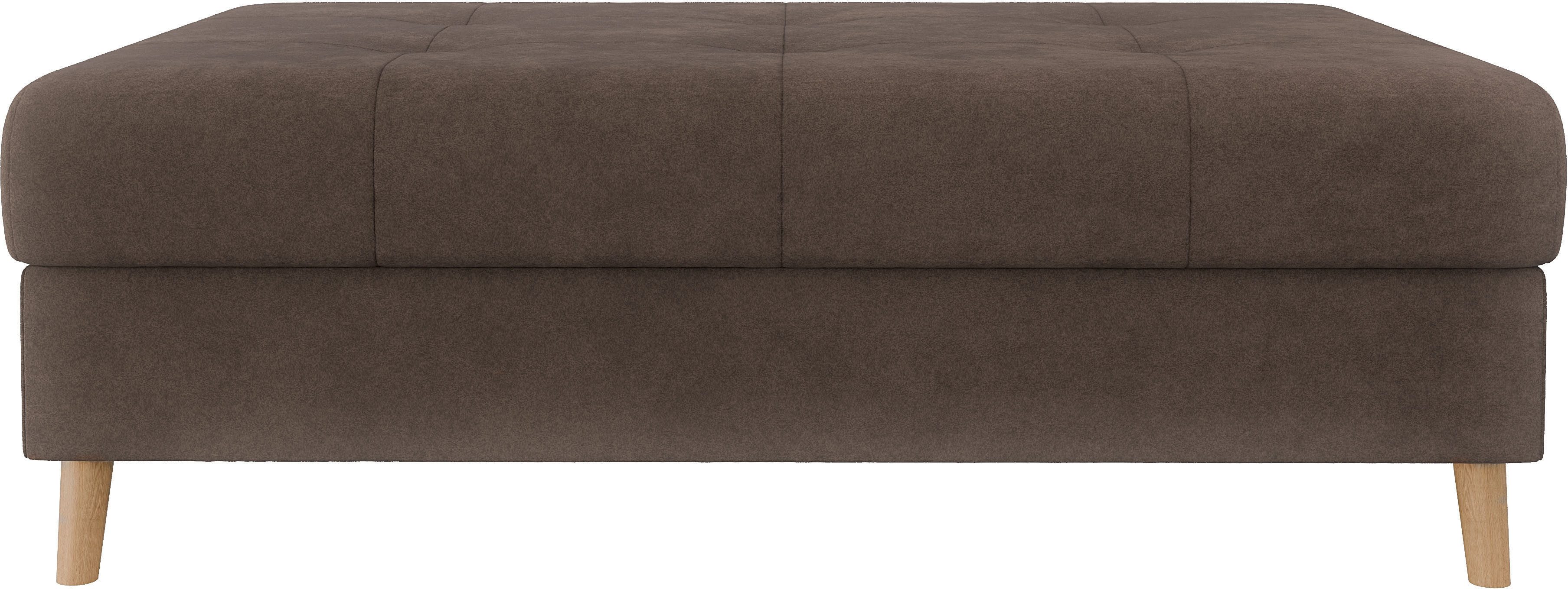 Home affaire Hocker CHARRE XXL, stiksel in het zitgedeelte, afmetingen: B/D/H: 118/73/40 cm