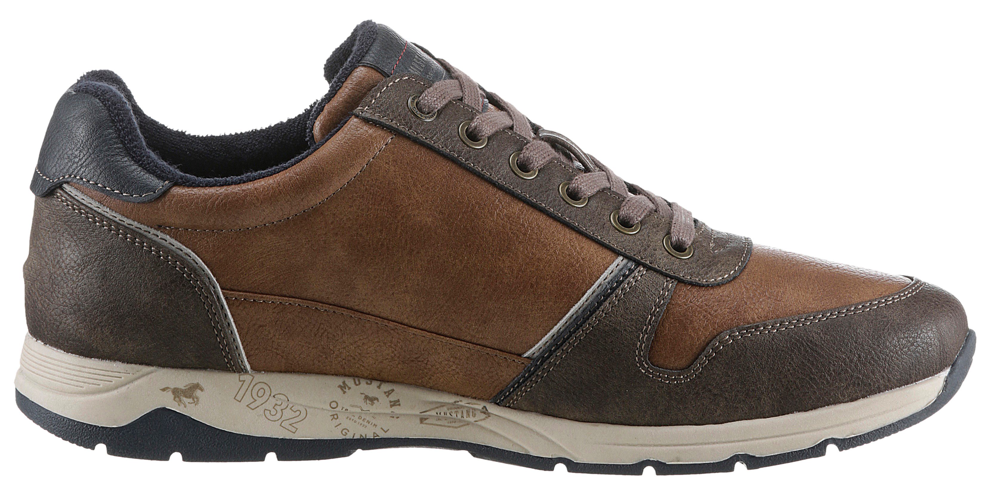 Mustang Shoes Sneakers met rits, vrijetijdsschoen, lage schoen, veterschoen