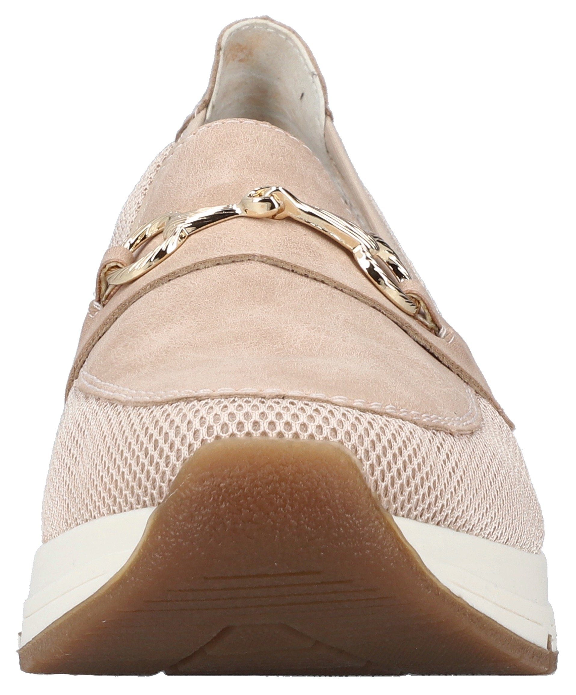 Rieker Slip-on sneakers Slipper vegan Slipper, vrijetijdsschoen met elegante sierspange