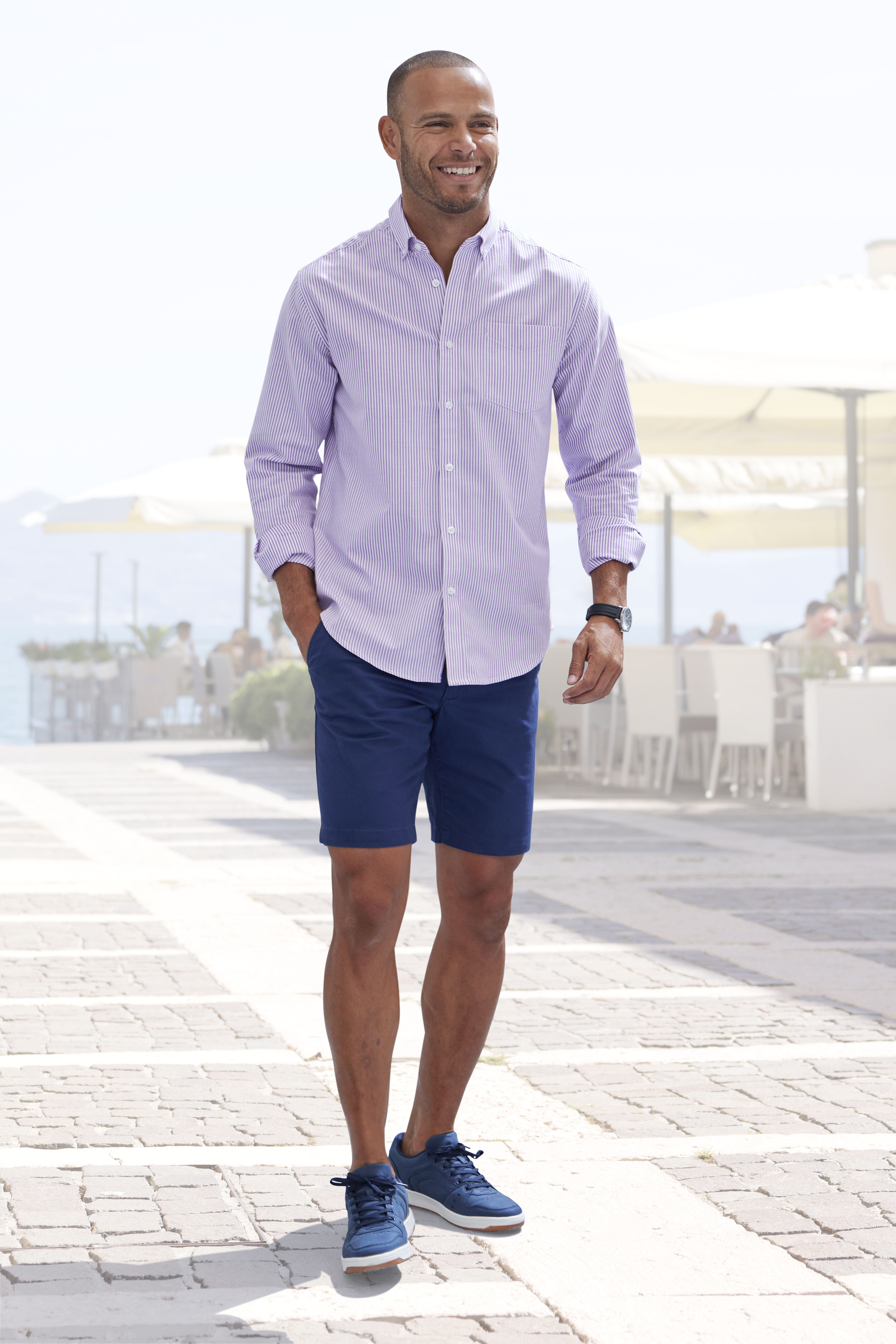 H.I.S Overhemd met lange mouwen Regular fit Oxford overhemd langarm met button-down-kraag van 100% katoen