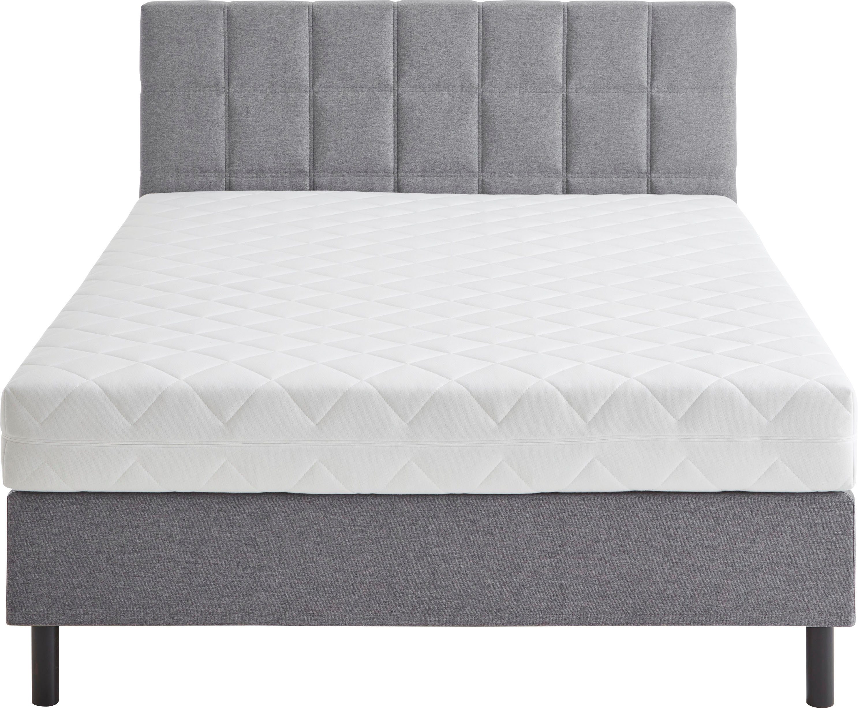 ATLANTIC home collection Boxspring NIKOLA Massief houten poten, met/zonder matras, verkrijgbaar in H2 en H3