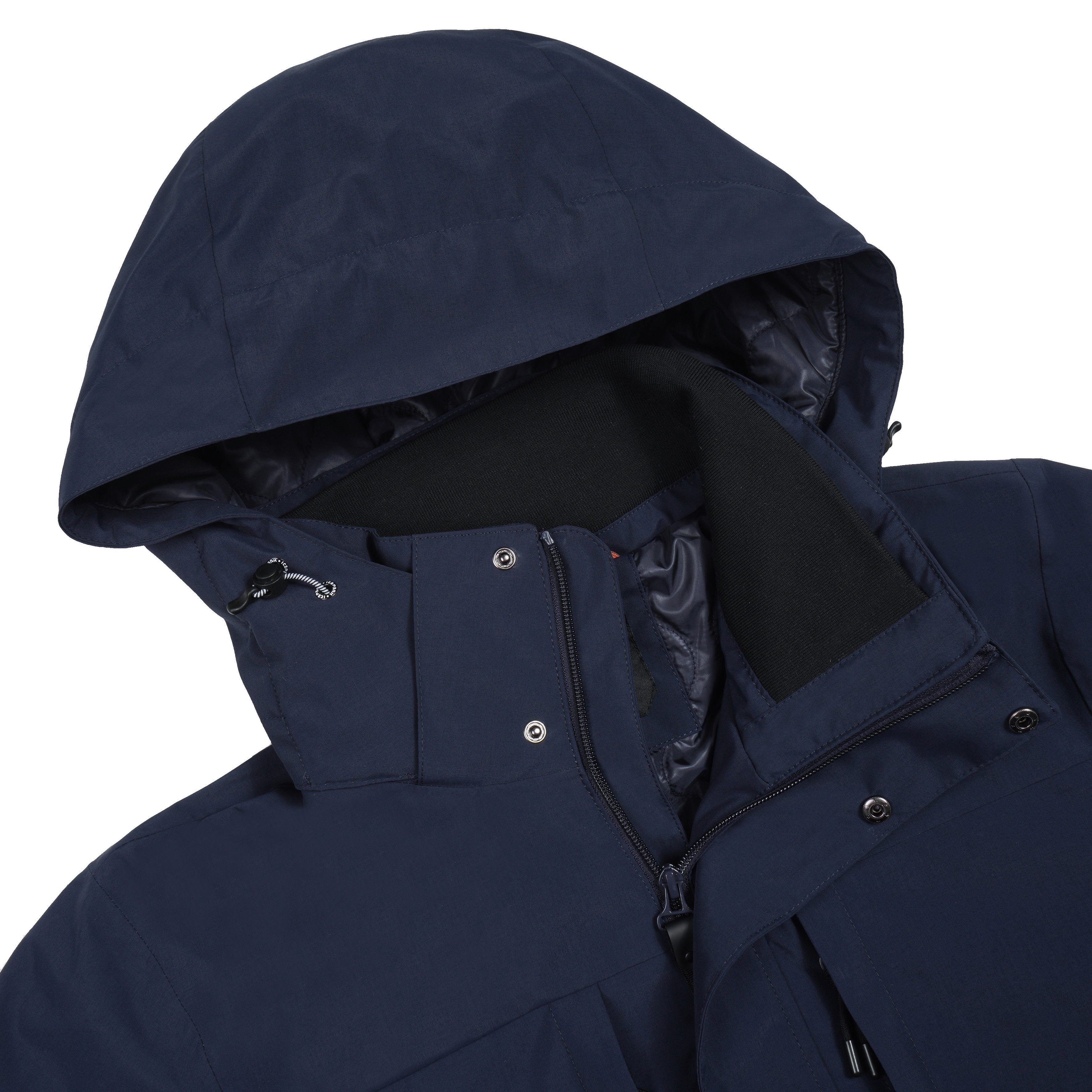 Icepeak Functioneel jack ALSTON met logo-teksten aan de capuchonkoord