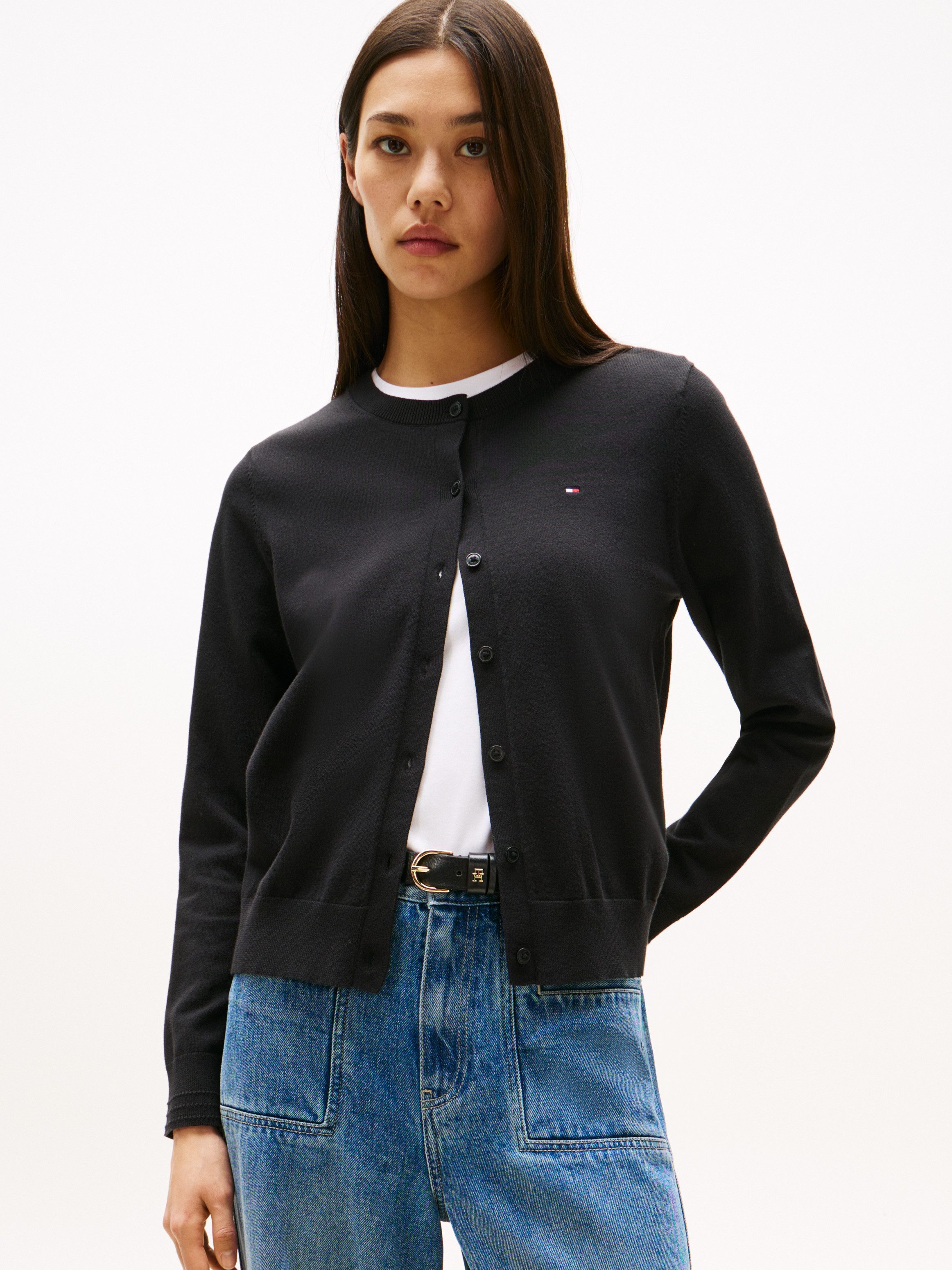 Tommy Hilfiger Cardigan CO JERSEY STITCH CARDIGAN