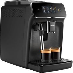 philips volautomatisch koffiezetapparaat 2200 serie ep2220-10 pannarello, voor 2 koffiespecialiteiten en verstelbare aromasterkte, matzwart zwart