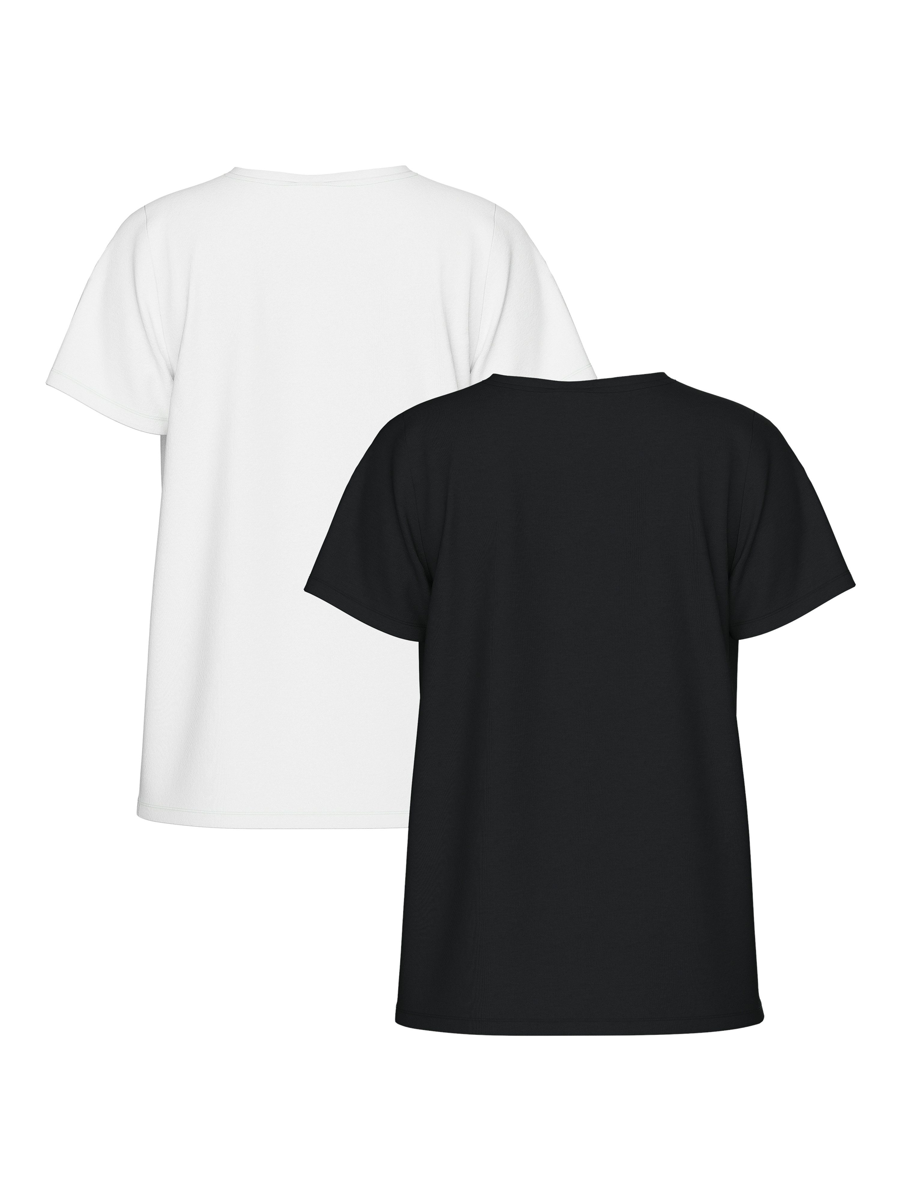 pieces Shirt met korte mouwen PCAMIRA SS TEE 2-PACK NOOS BC (set, 2-delig)