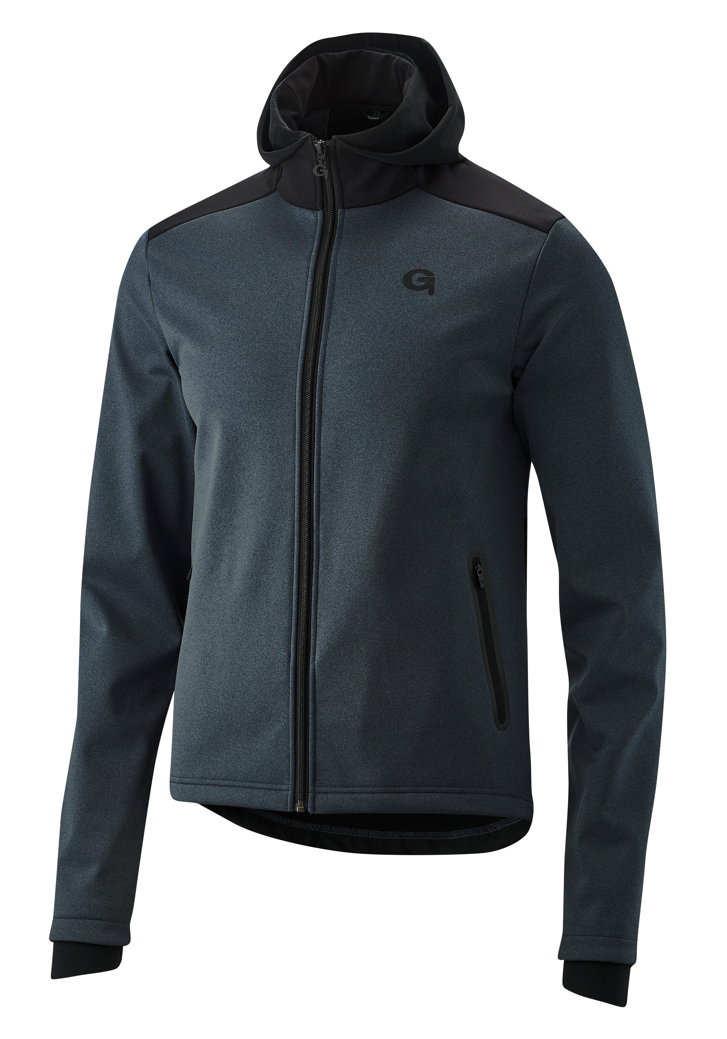 Gonso Fietsshirt TRAVO Heren softshell-hoodie, windjack winddicht en ademend