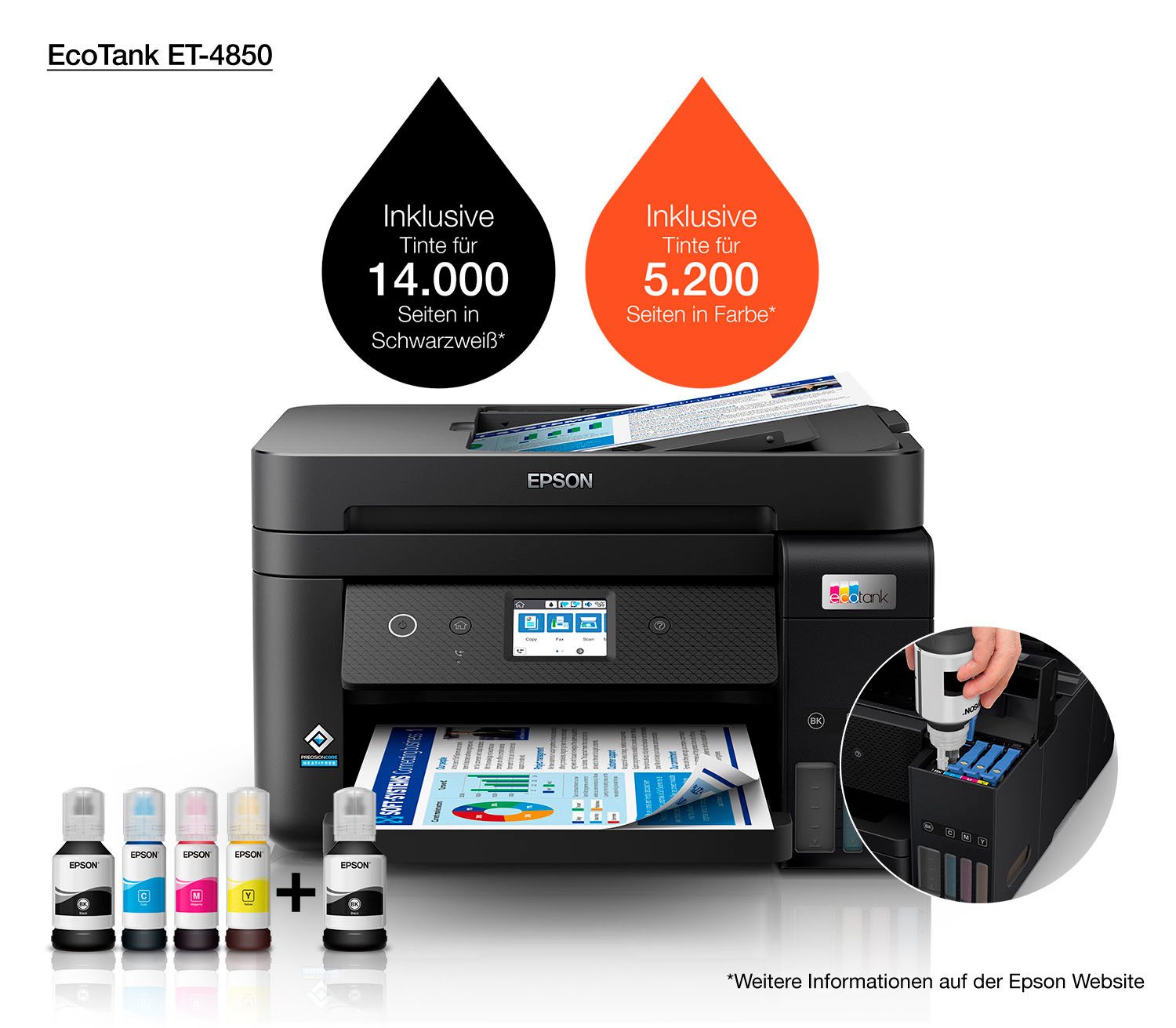 Epson All-in-oneprinter EcoTank ET-4850