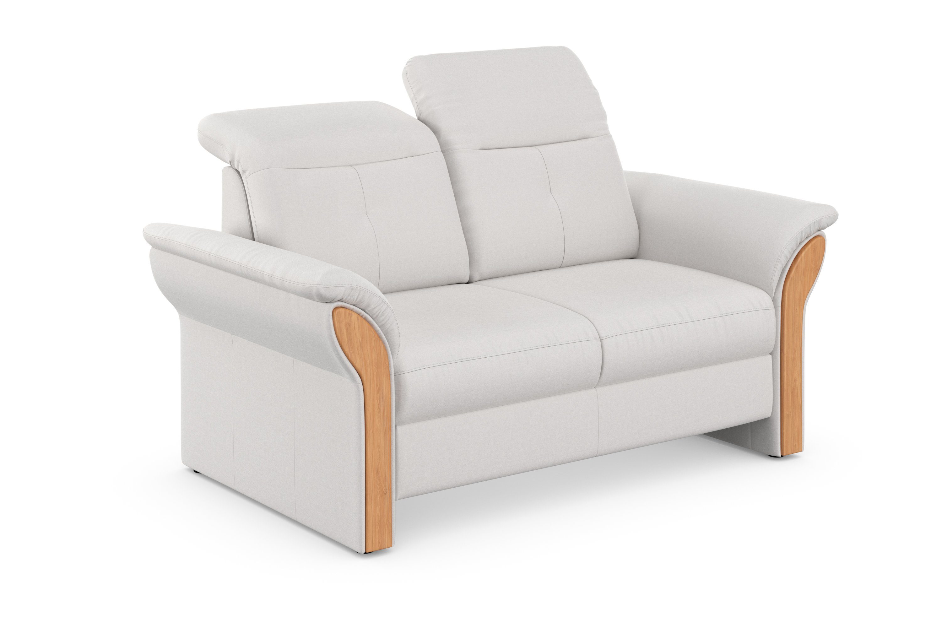 Home affaire 2-zitsbank Dangast Verstelbare hoofdsteun, houten frontlijsten, naar keuze ook in Easy clean bekleding