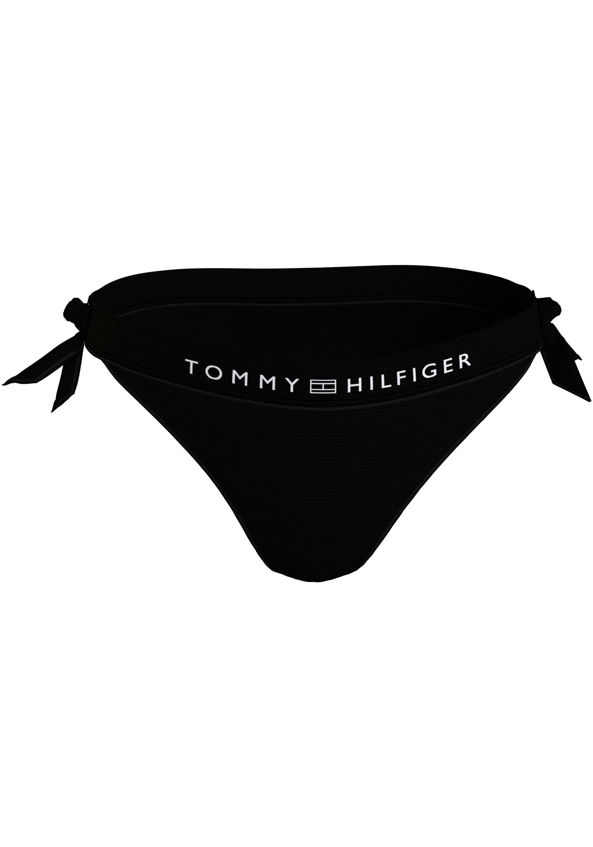 Tommy Hilfiger Swimwear Bikinibroekje SIDE TIE BIKINI met een logo-opschrift