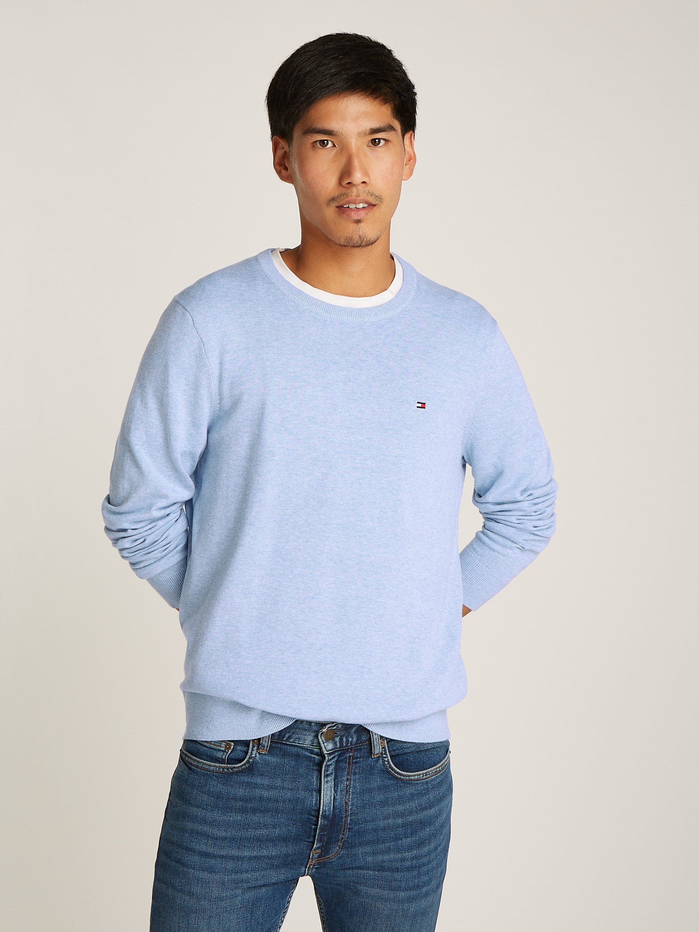 Tommy Hilfiger Trui met ronde hals ESSENTIAL COTTON CREW NECK