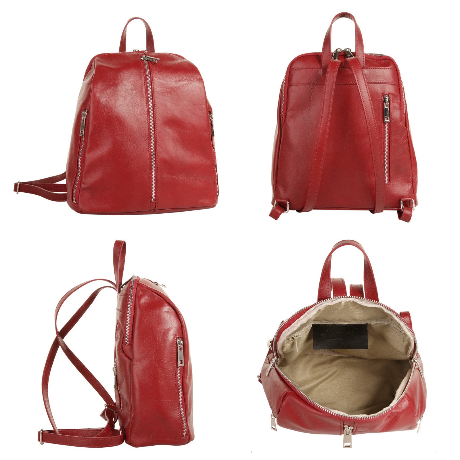 Samantha Look Rugzak echt leer, made in italy