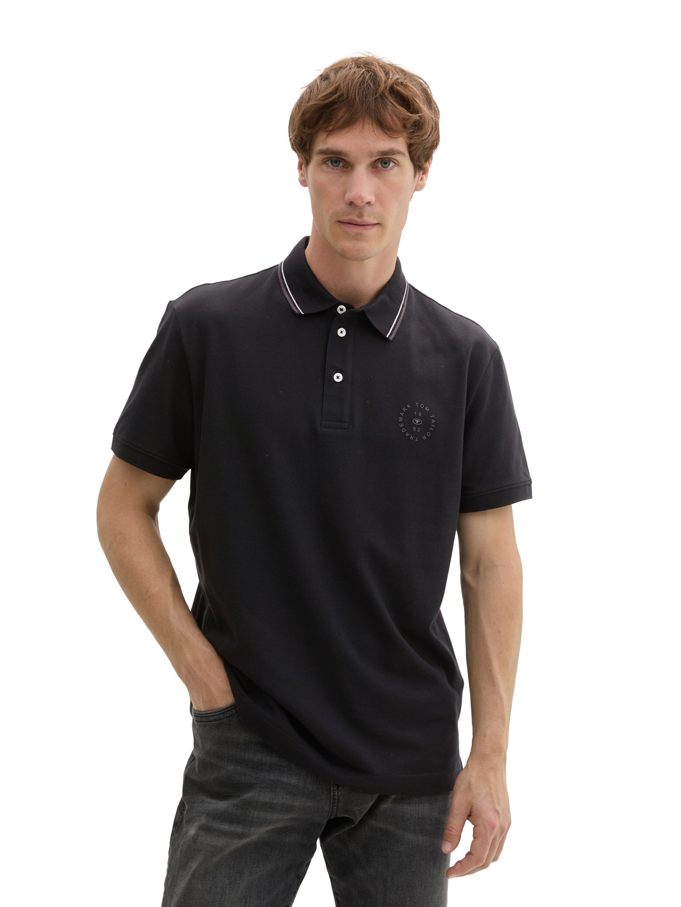 Tom Tailor Poloshirt met logoprint