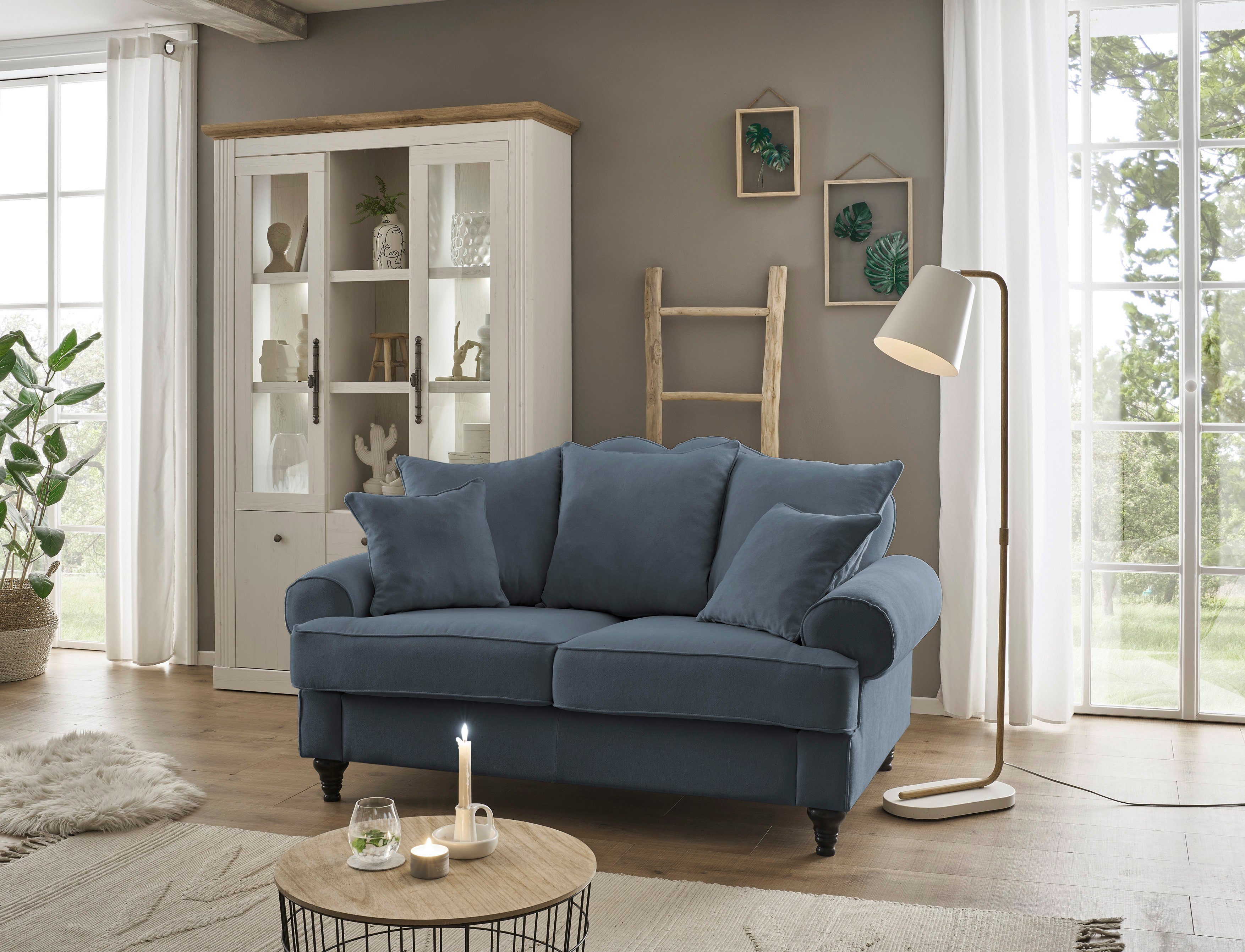 Home affaire 2-zitsbank Westminster met binnenveringsinterieur