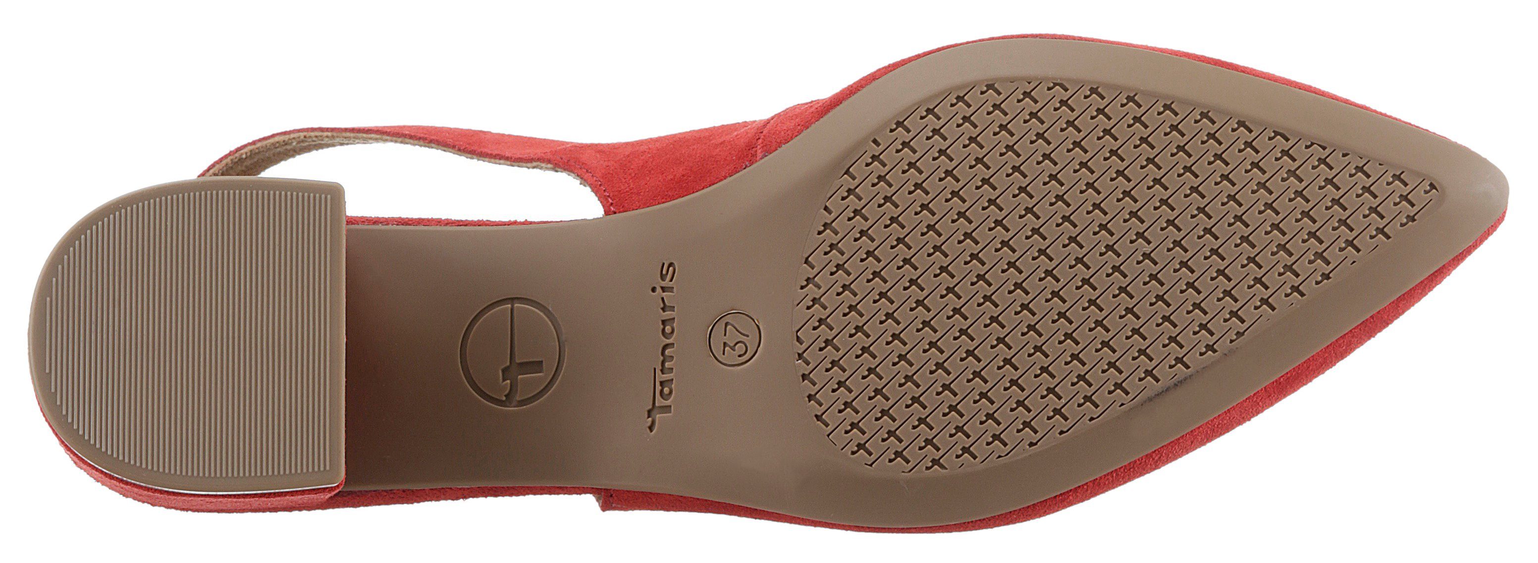 Tamaris Slingback pumps , blokhak, avondschoen, zomerschoen met verstelbare riem