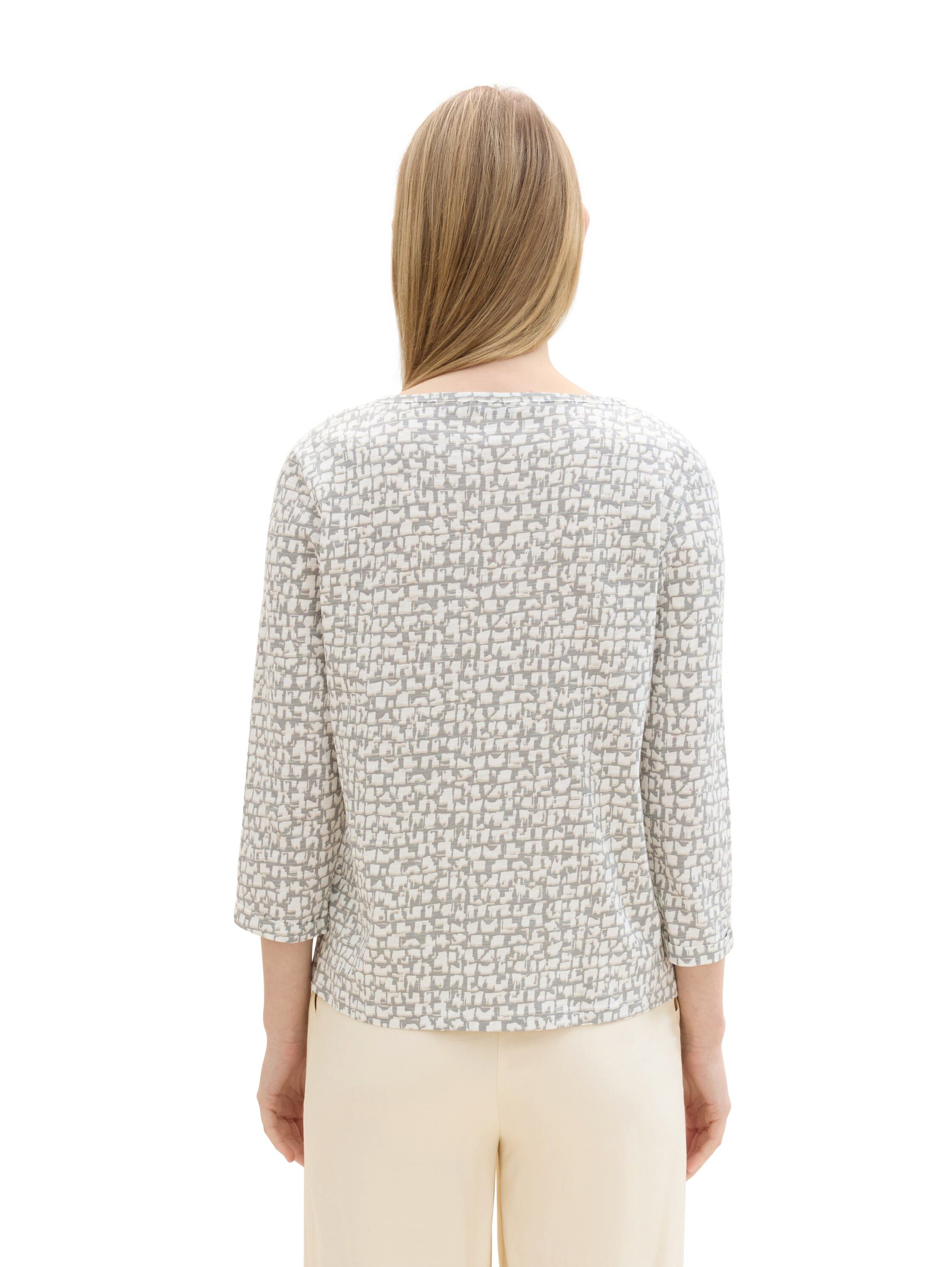 Tom Tailor Henleyshirt met print all-over