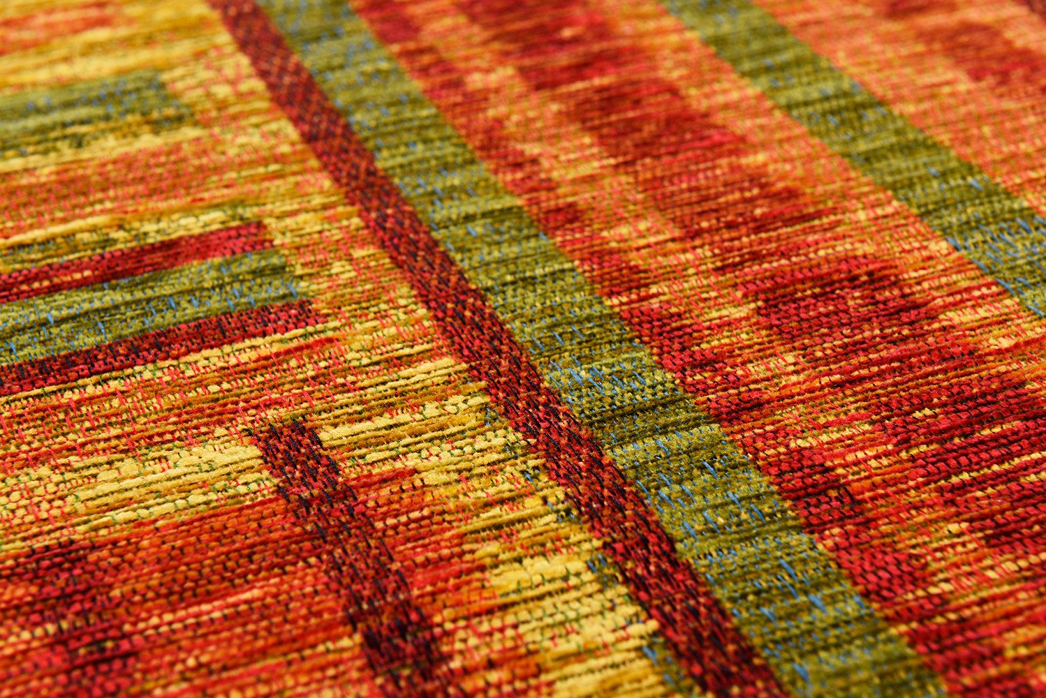 TOM TAILOR HOME Vloerkleed Stripy pat Vlakweefsel, modern patchworkontwerp, gestreept, chenille, woonkamer