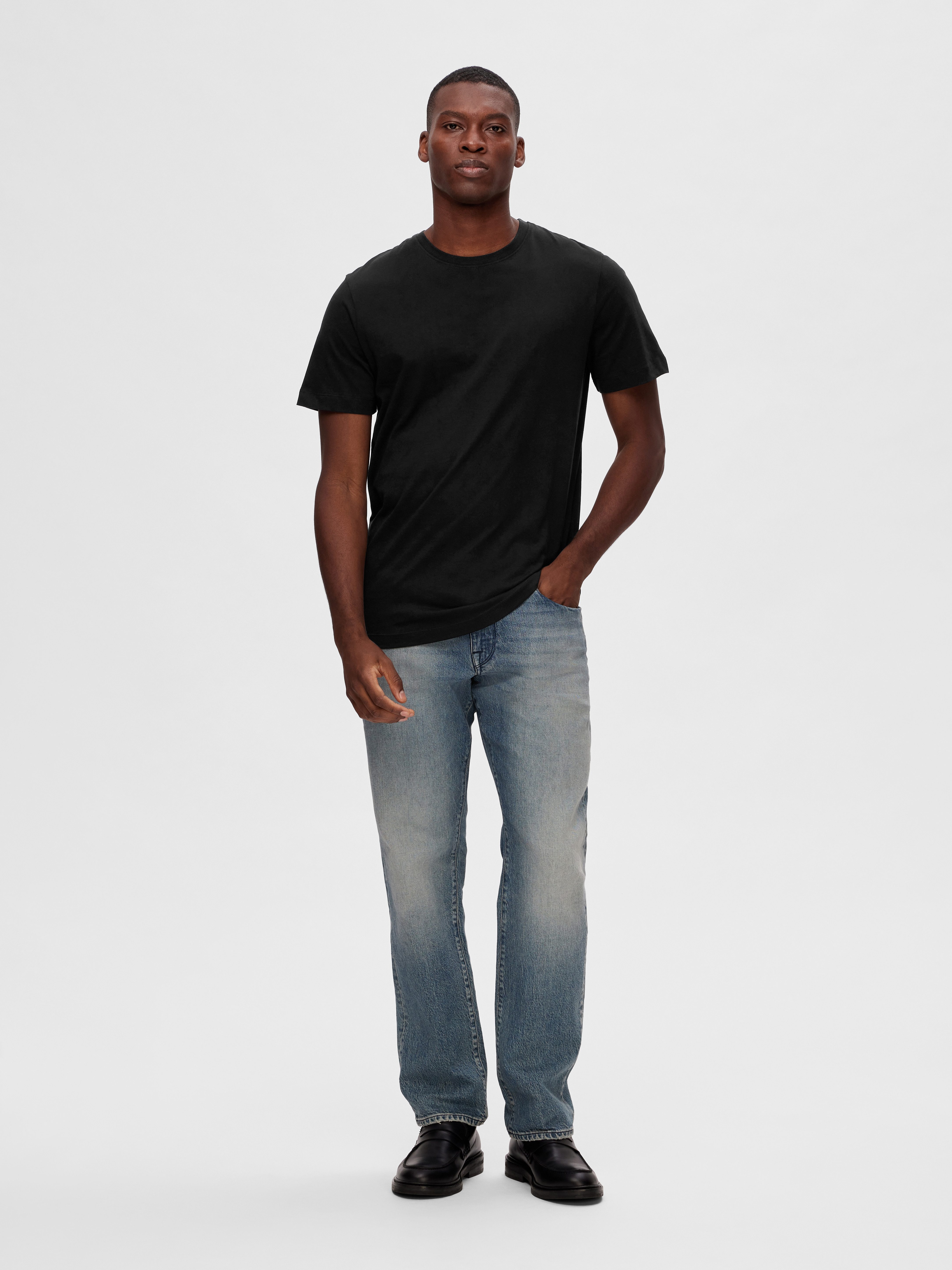 SELECTED HOMME Shirt met ronde hals SLHCORMAC SS O-NECK TEE 5 PACK NOOS (set, 5-delig)