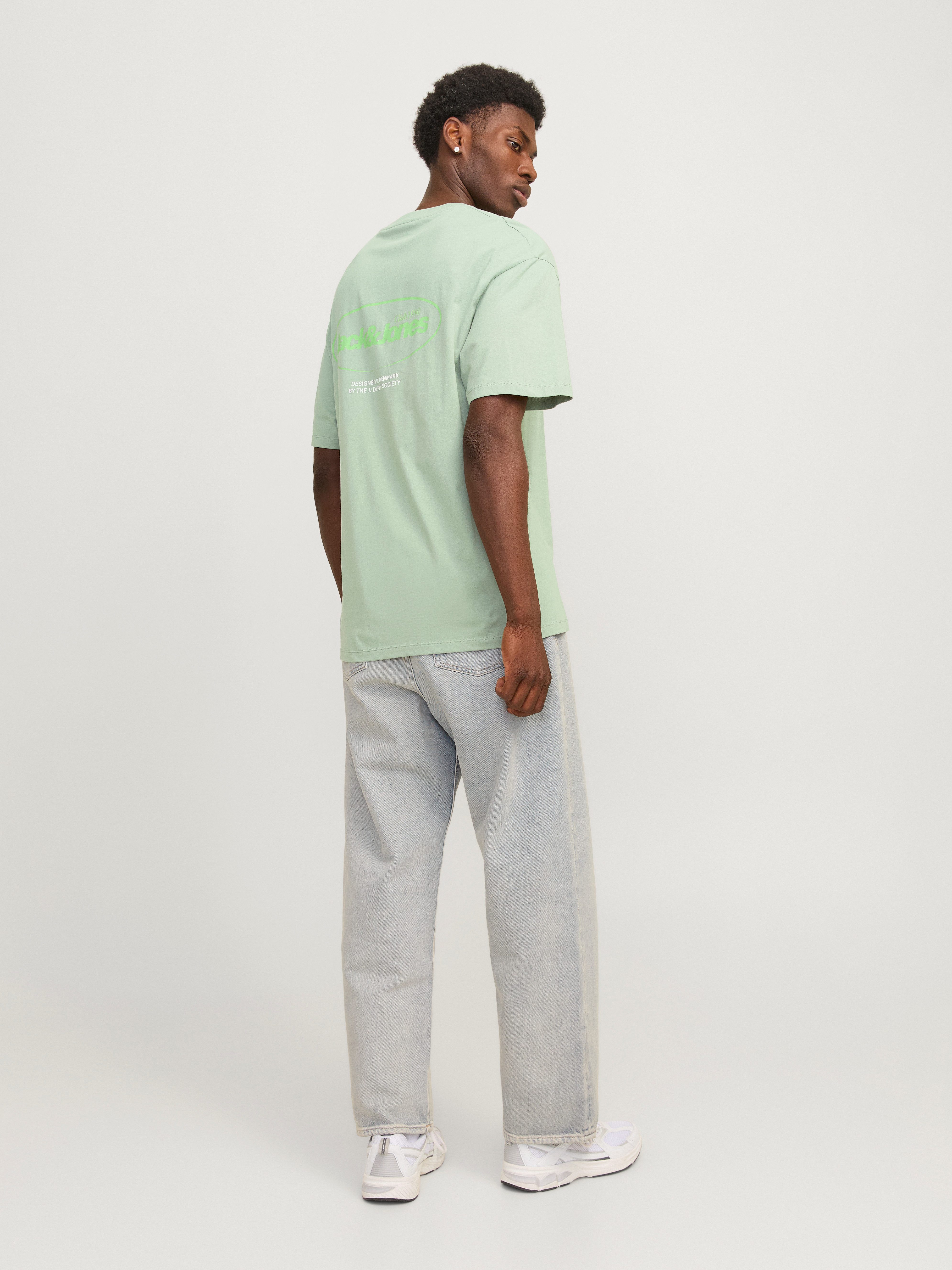 Jack & Jones Shirt met ronde hals JJEBRADLEY GRAPHIC TEE SS O-NECK NOOS
