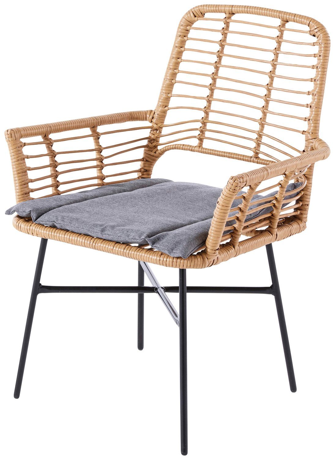 my Flair Tuin-eethoek 1 tafel, 4 stoelen (5-delig)